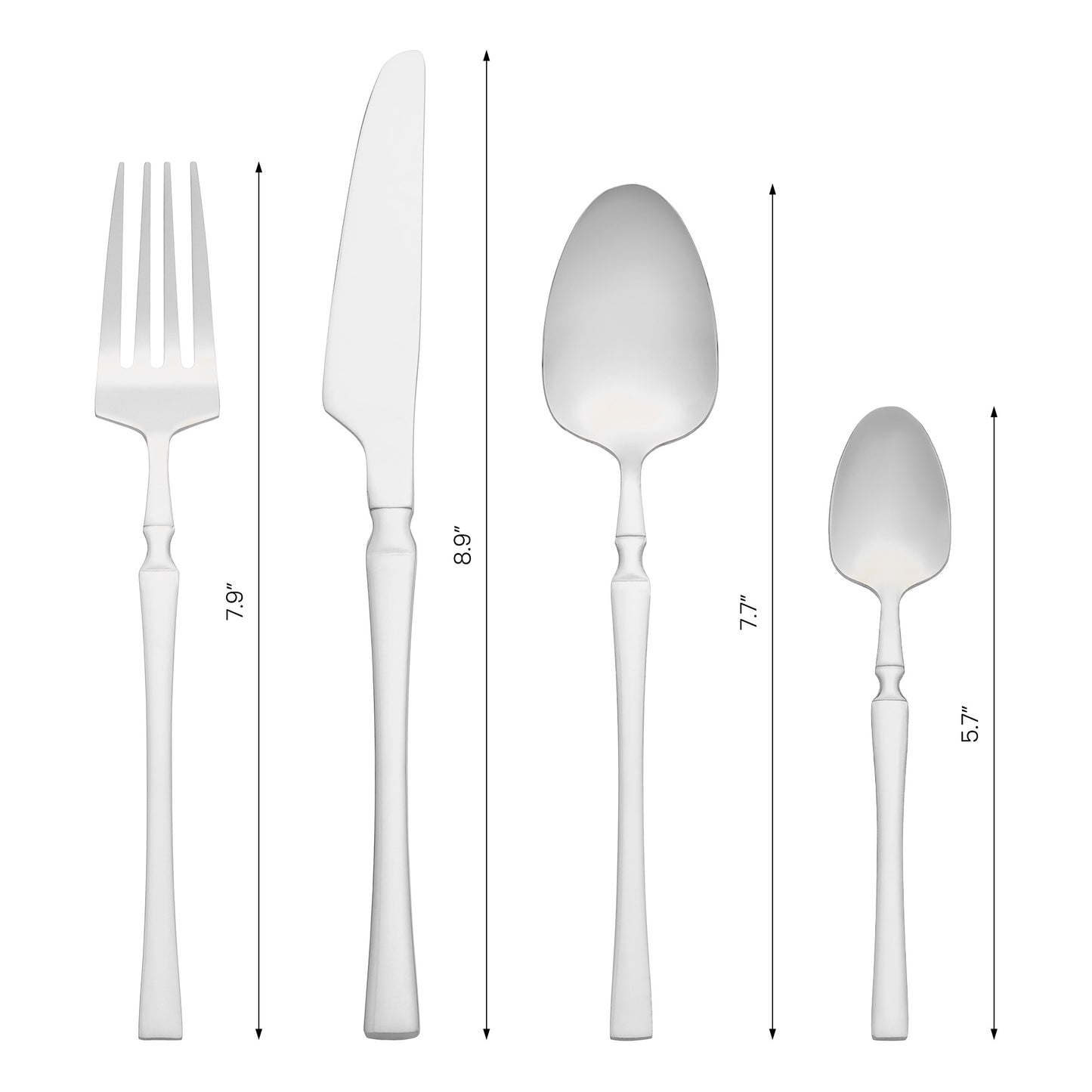 20 Pieces Silverware Set, Stainless Steel Flatware, Mirror Polished Cutlery Set