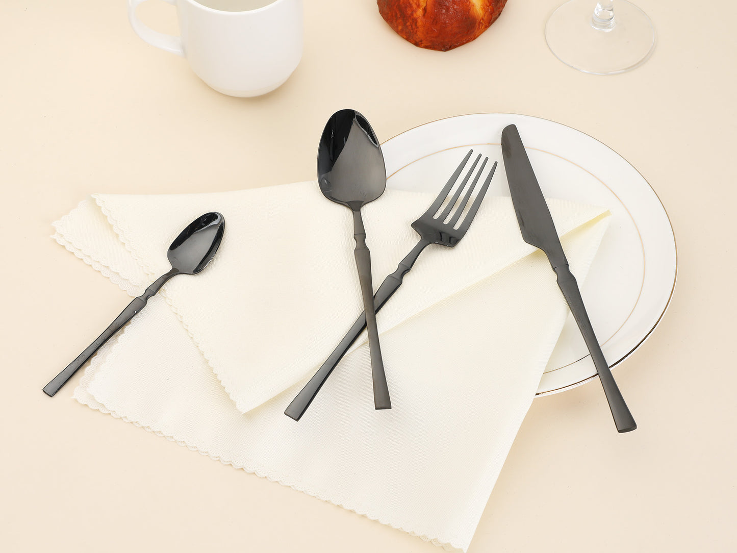 20 Pieces Silverware Set, Stainless Steel Flatware, Mirror Polished Cutlery Set