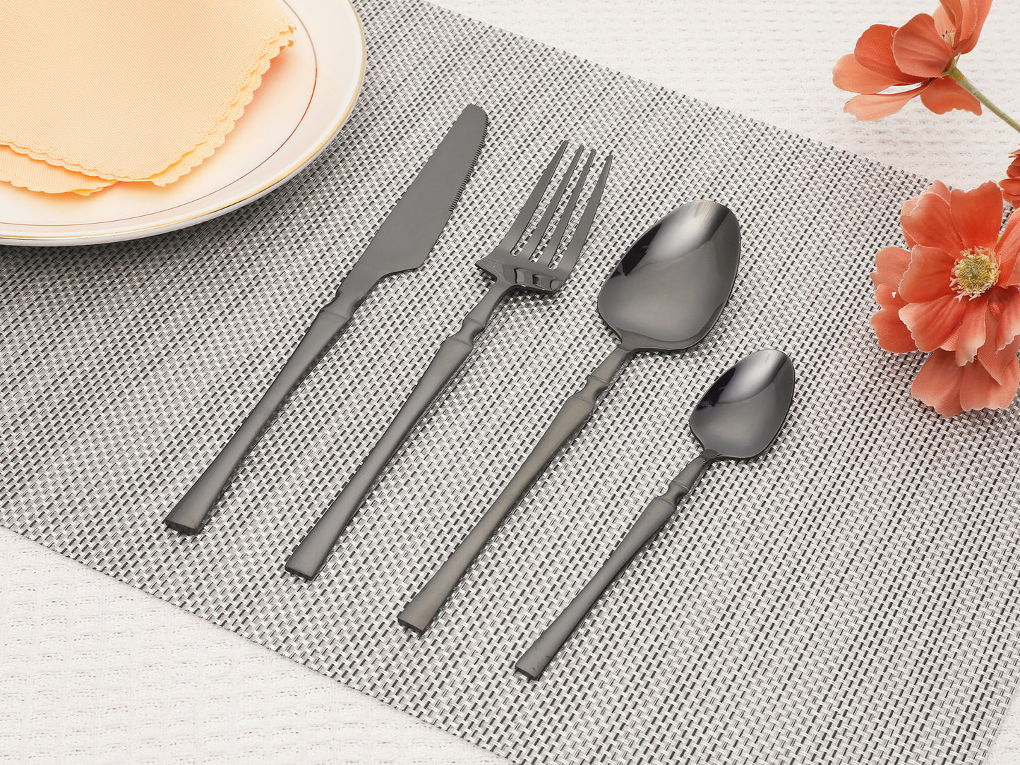 20 Pieces Silverware Set, Stainless Steel Flatware, Mirror Polished Cutlery Set