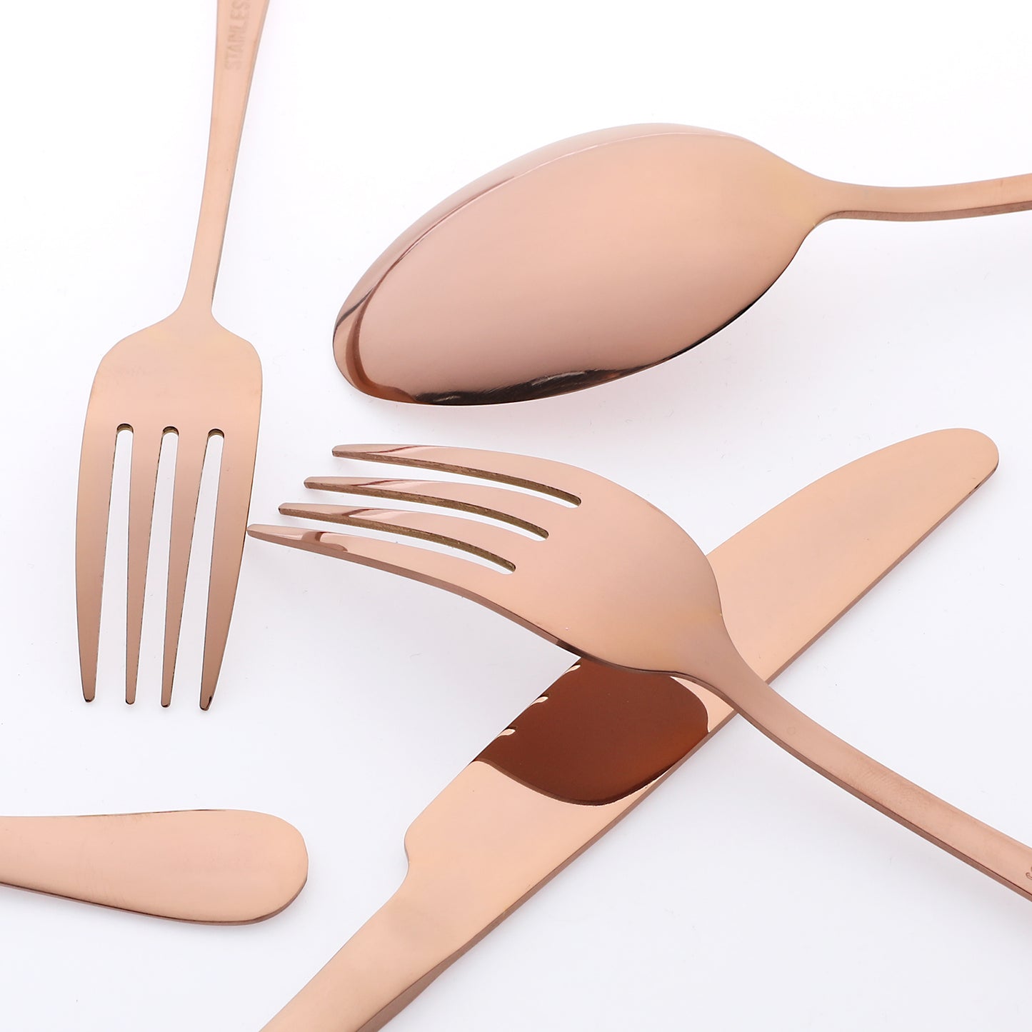 20 Pieces Silverware Set, Stainless Steel Flatware, Mirror Polished Cutlery Set