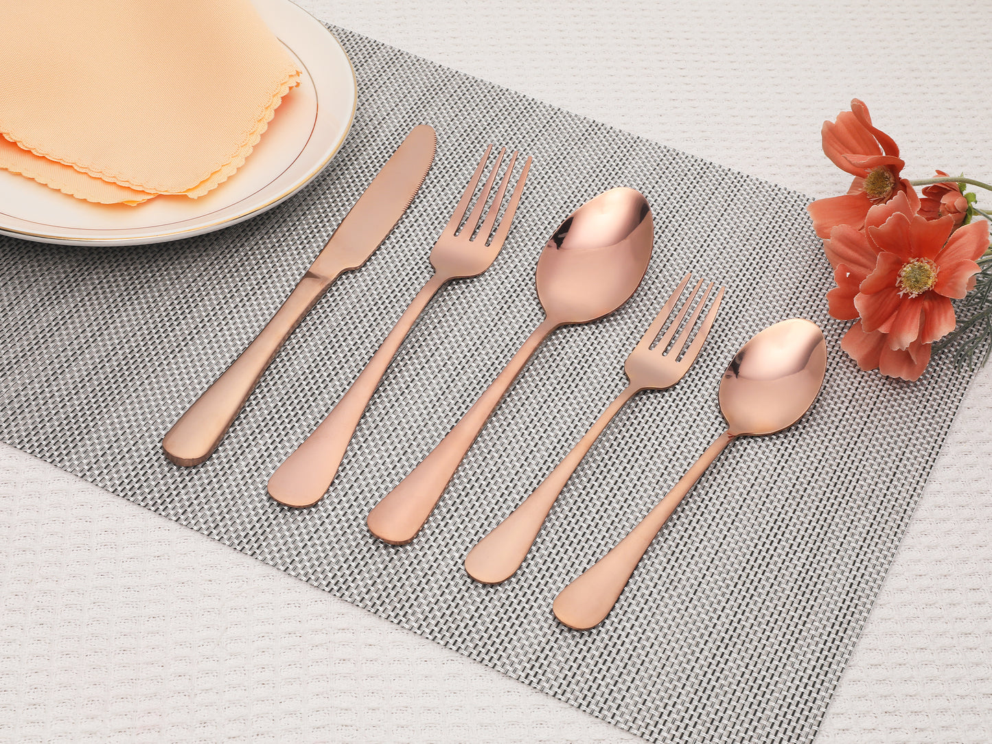20 Pieces Silverware Set, Stainless Steel Flatware, Mirror Polished Cutlery Set