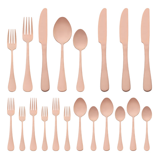 20 Pieces Silverware Set, Stainless Steel Flatware, Mirror Polished Cutlery Set