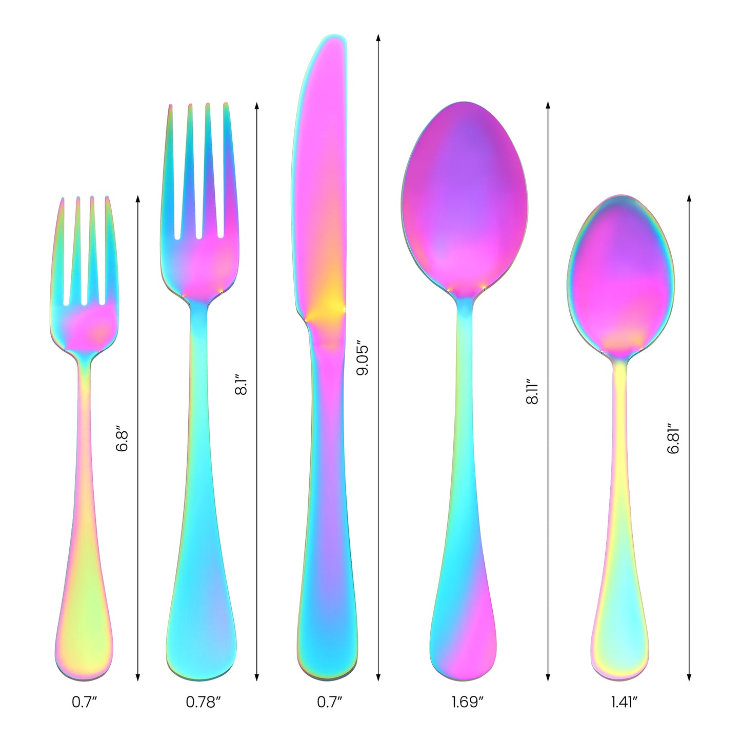 20 Pieces Silverware Set, Stainless Steel Flatware, Mirror Polished Cutlery Set