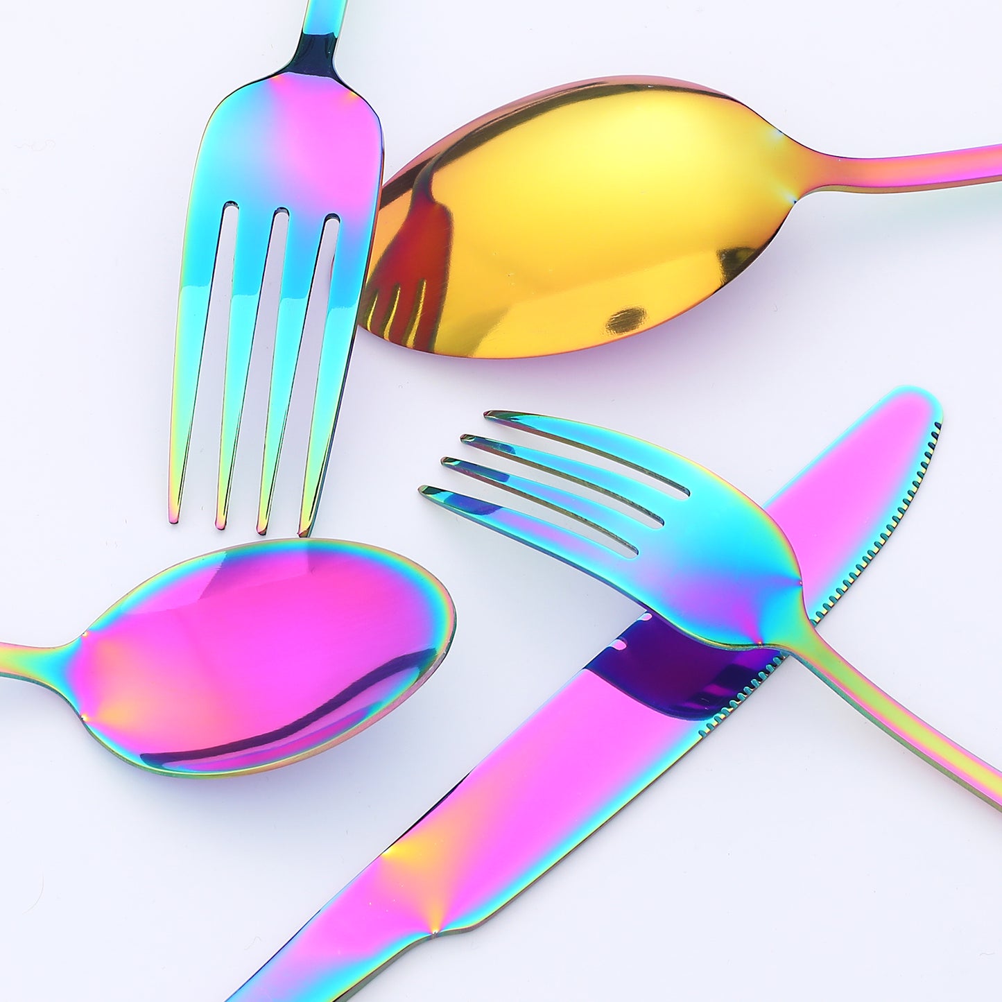 20 Pieces Silverware Set, Stainless Steel Flatware, Mirror Polished Cutlery Set