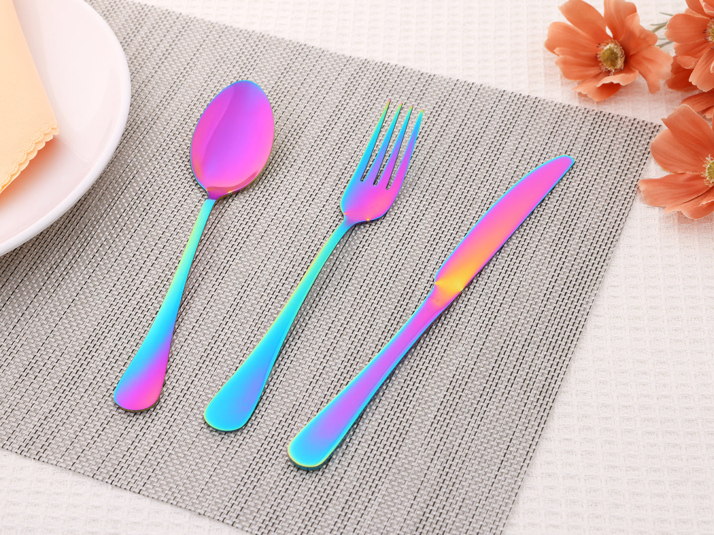 20 Pieces Silverware Set, Stainless Steel Flatware, Mirror Polished Cutlery Set
