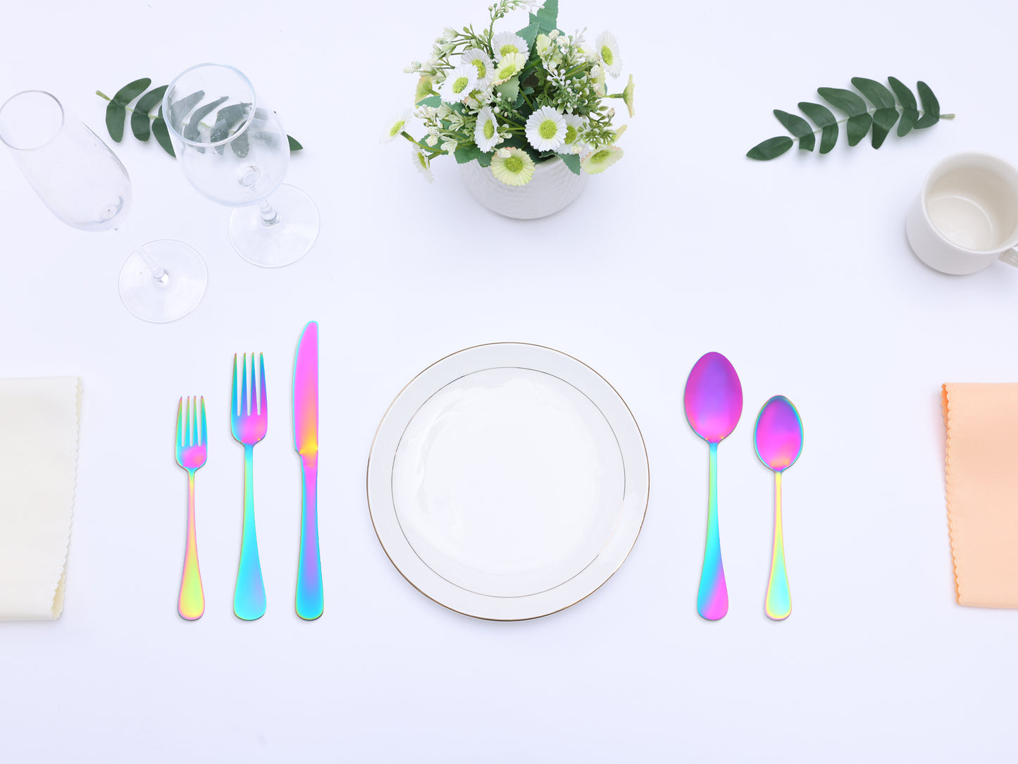20 Pieces Silverware Set, Stainless Steel Flatware, Mirror Polished Cutlery Set