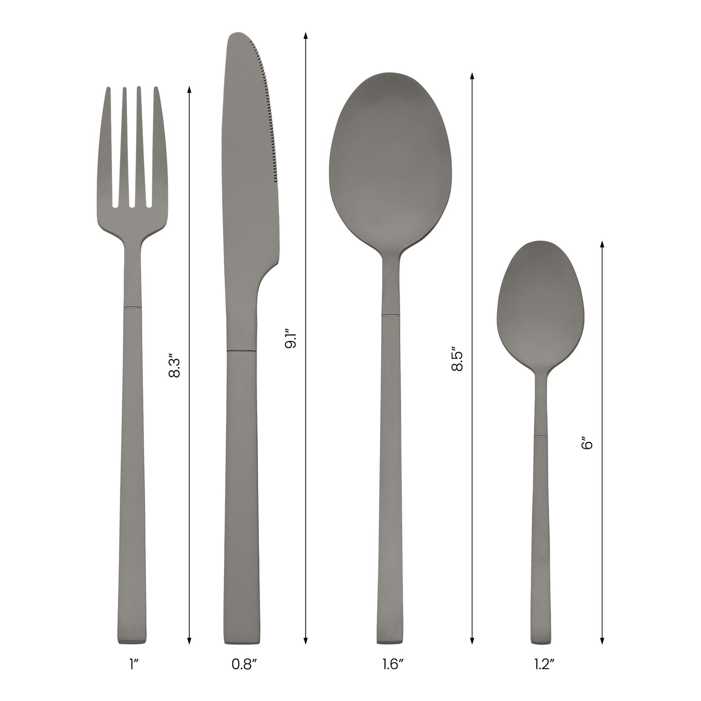 16 Pieces Silverware Set, Stainless Steel Flatware, Mirror Polished Cutlery Set