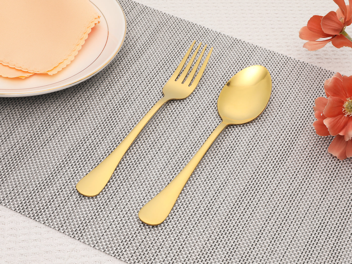 12 Pieces Silverware Set, Stainless Steel Flatware with Spoons and Forks Sets