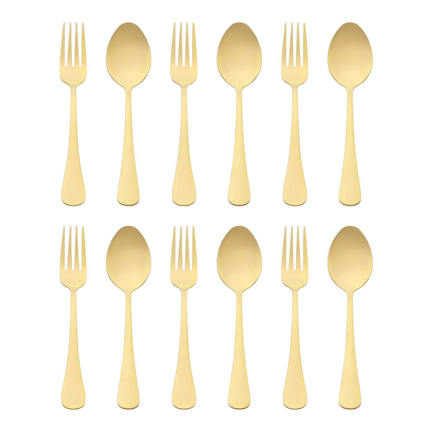 12 Pieces Silverware Set, Stainless Steel Flatware with Spoons and Forks Sets