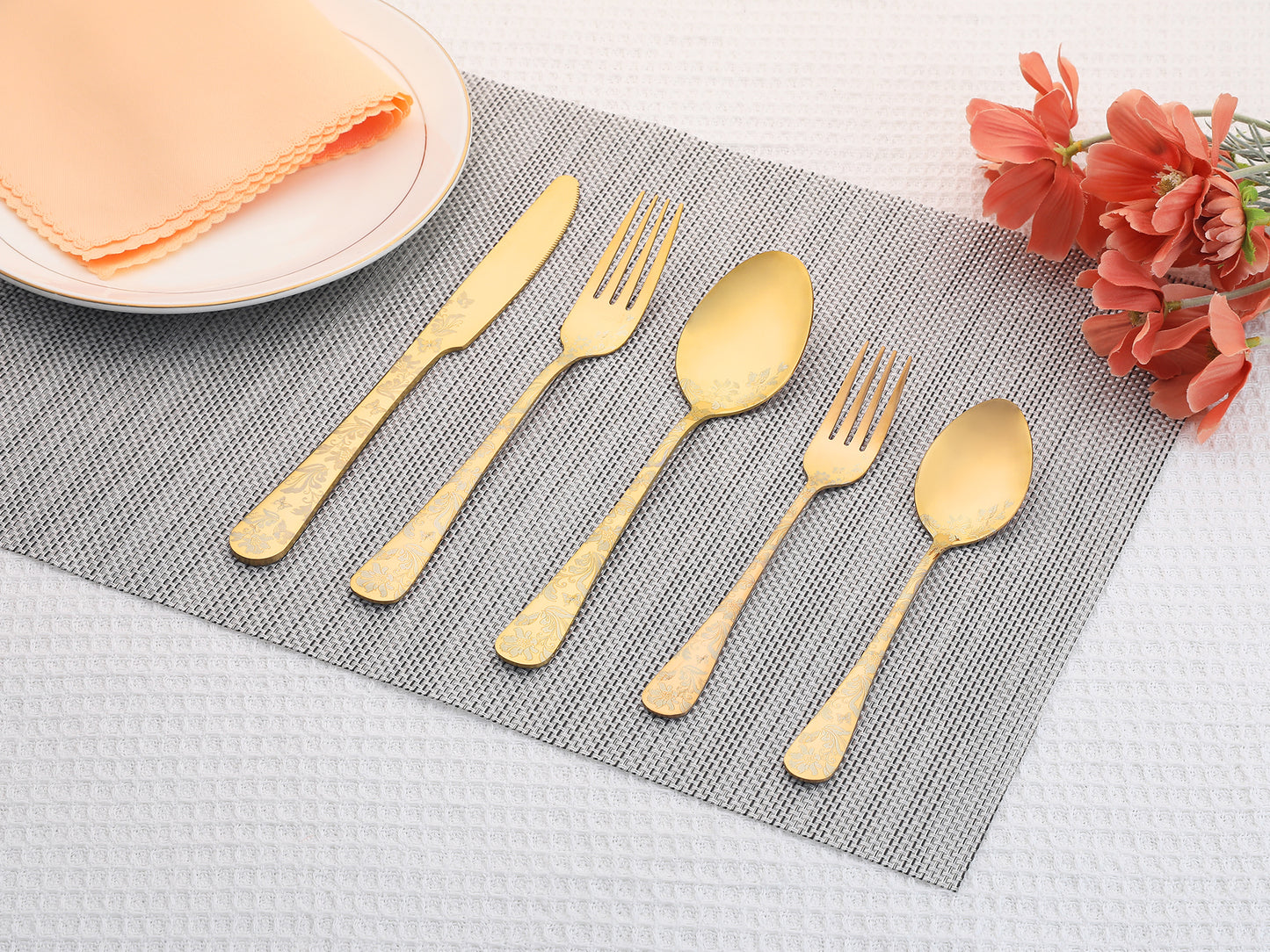 20 Pieces Silverware Set, Stainless Steel Flatware Set, Mirror Polished Cutlery Set