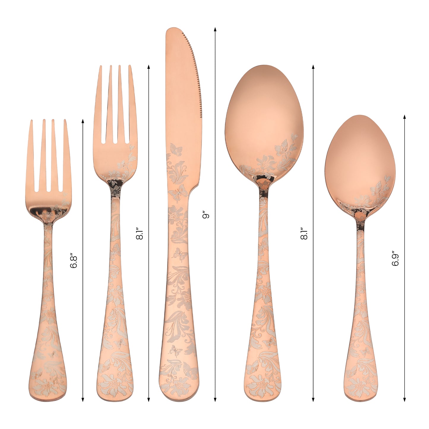 20 Pieces Silverware Set, Stainless Steel Flatware Set, Mirror Polished Cutlery Set