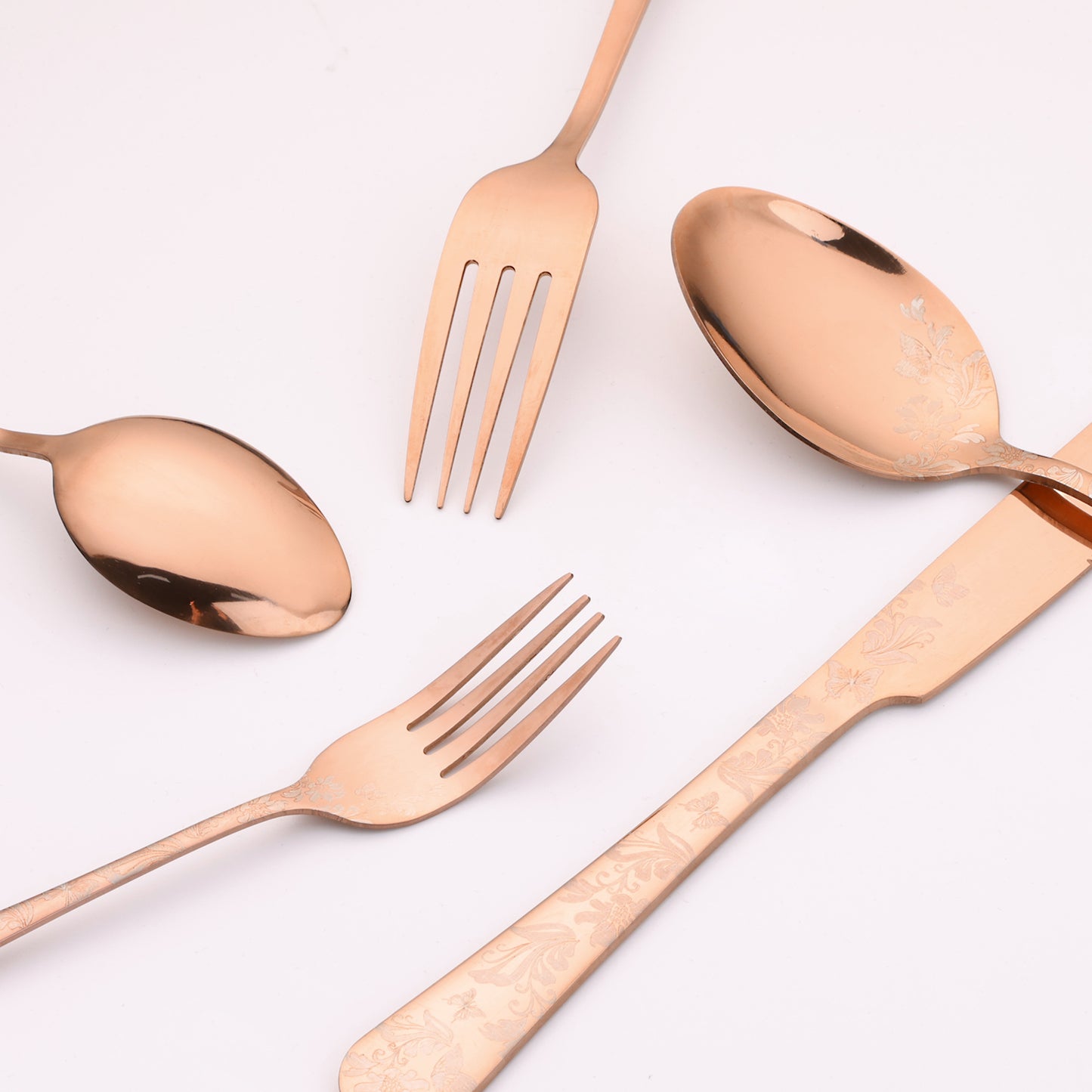 20 Pieces Silverware Set, Stainless Steel Flatware Set, Mirror Polished Cutlery Set