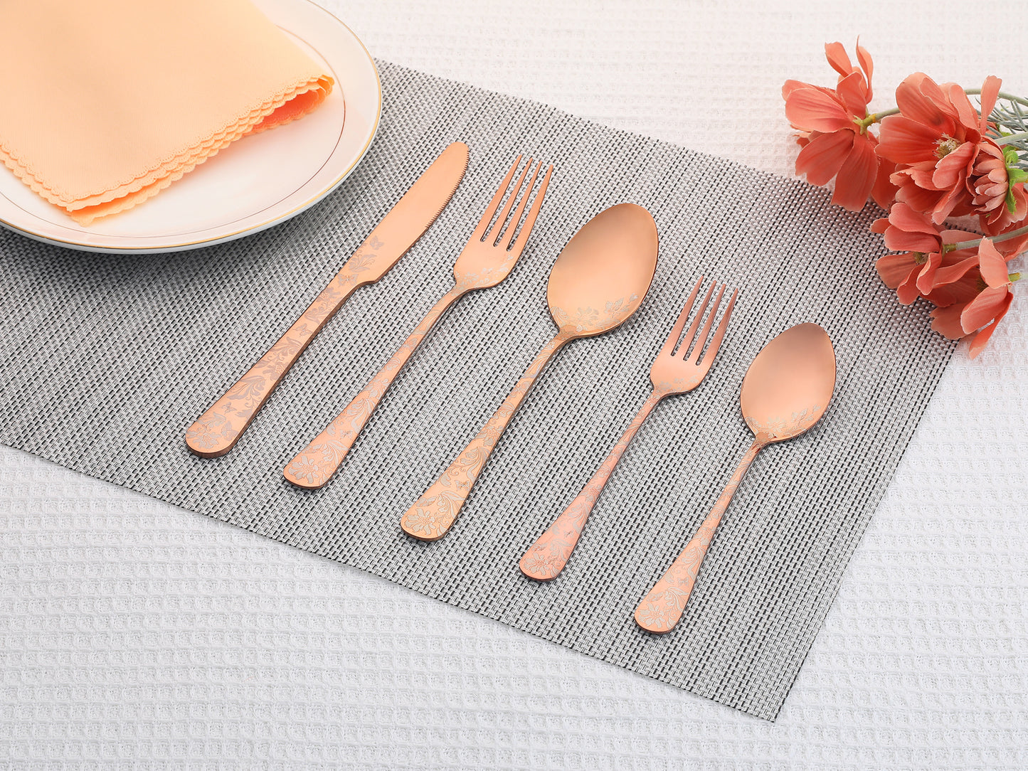 20 Pieces Silverware Set, Stainless Steel Flatware Set, Mirror Polished Cutlery Set