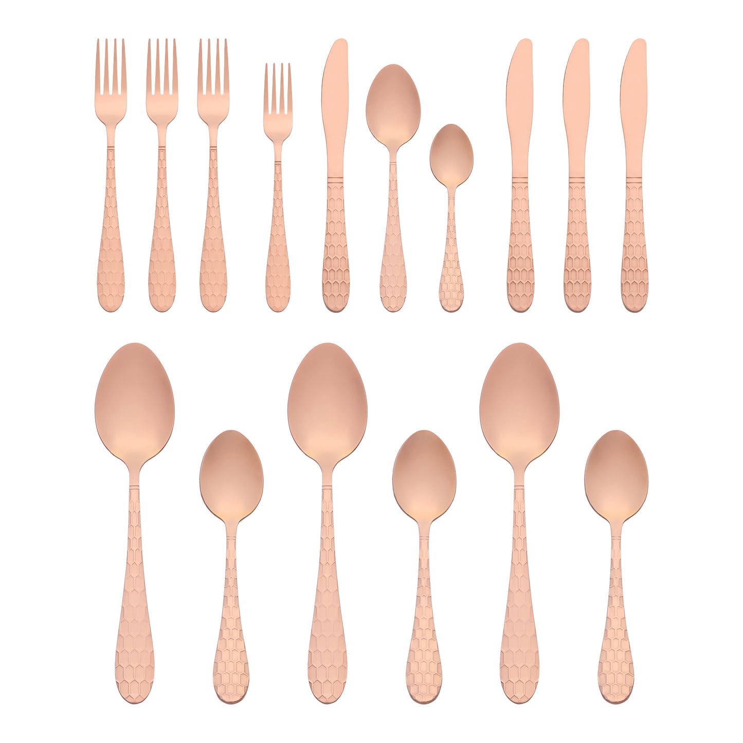 16 Pieces Silverware Set, Stainless Steel Flatware Knives, Spoons and Forks Set