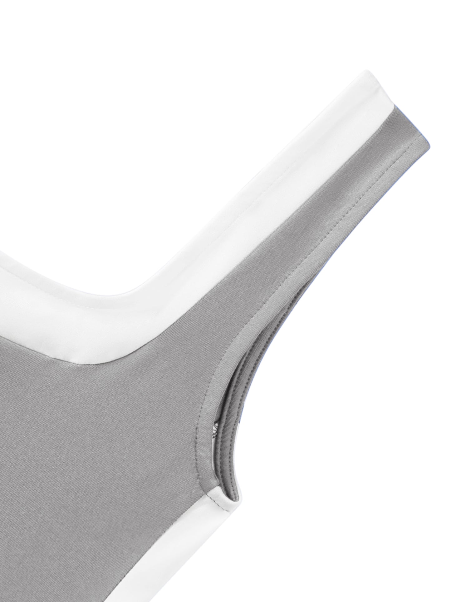 Women's Color Block Square Neck Tank Top Strappy Sleeveless Summer Crop Top