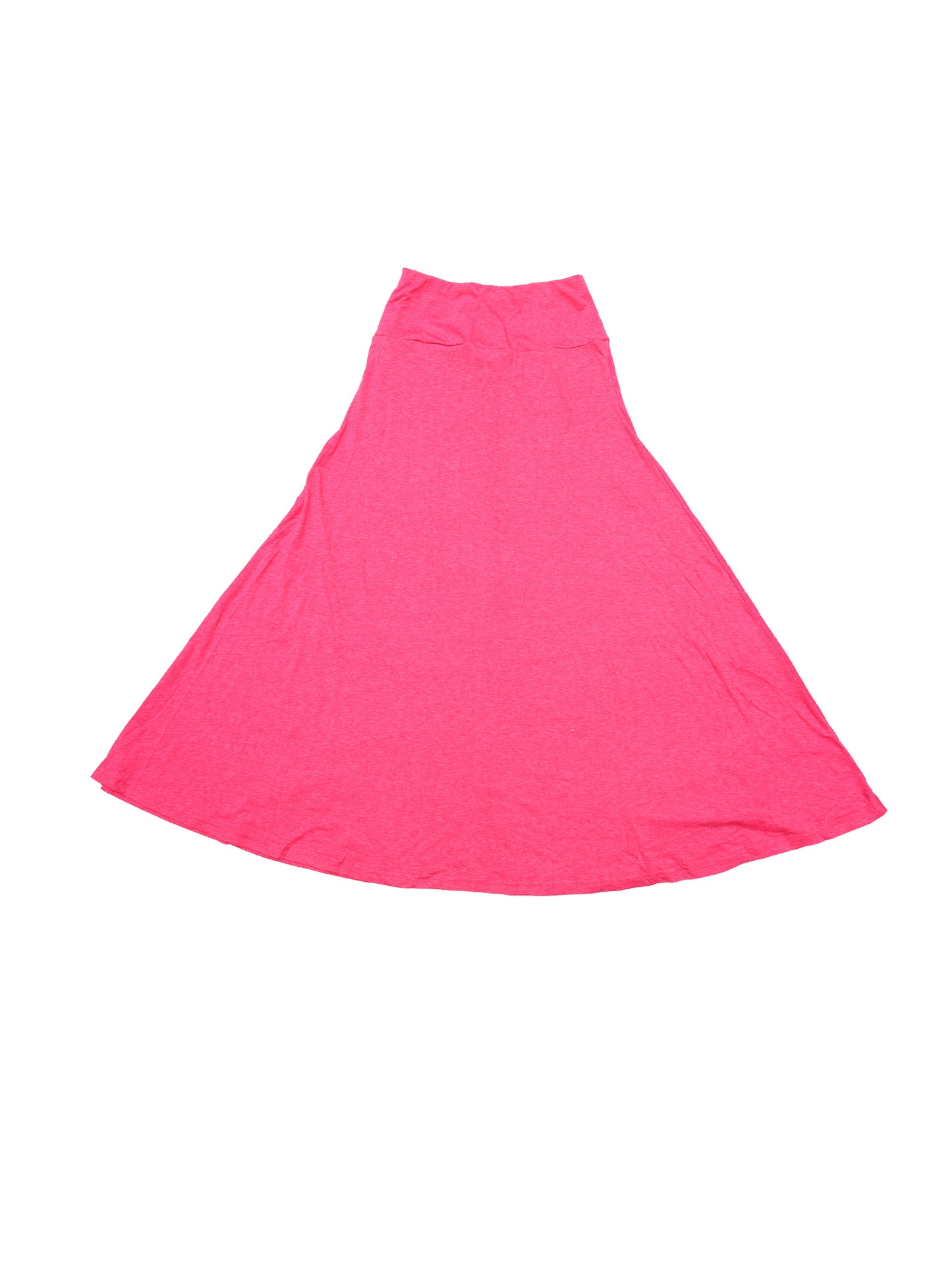 Women's High Waisted Solid Color Lightweight Flowy Flare Maxi Skirt