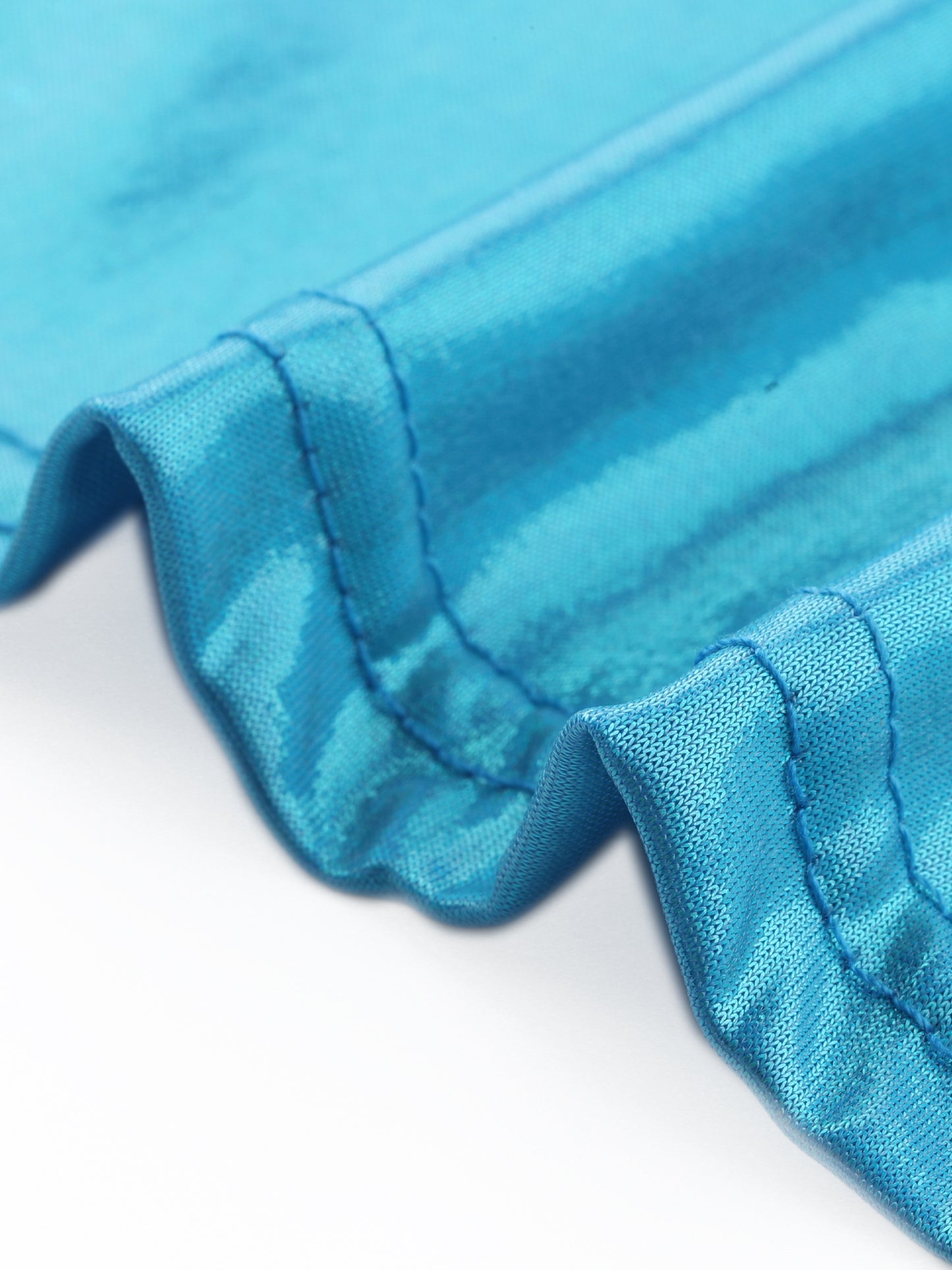 Women's Metallic Backless Cami Asymmetrical Spaghetti Straps Halter Sparkle Top