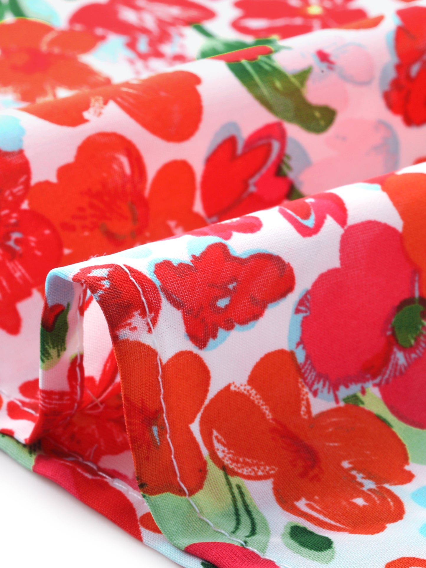 Women's Floral Midi Skirt Peasant Elastic Waist A-Line Ditsy Printed Skirts