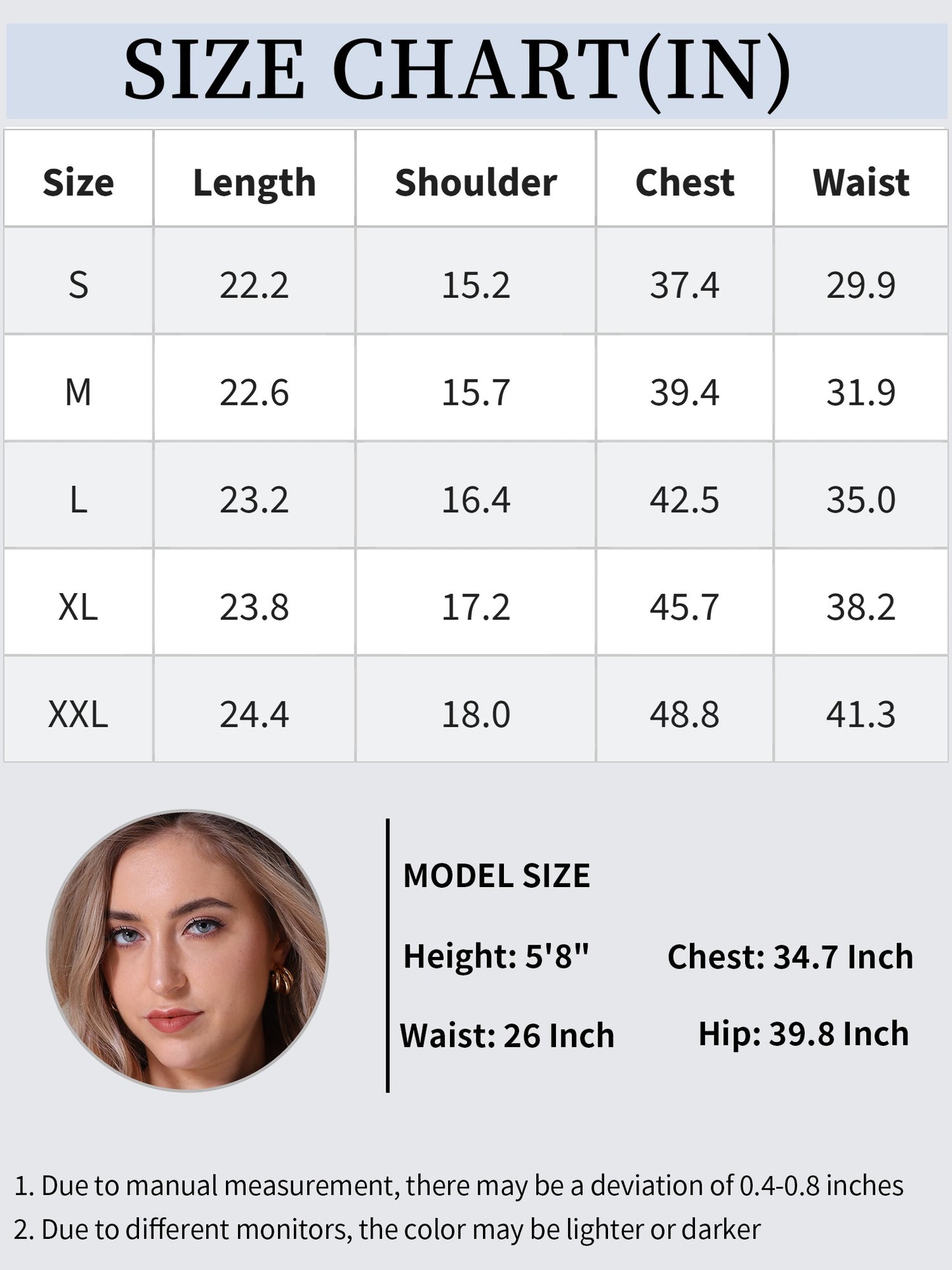 Women's Button Down V Neck Elastic Waist Jean Vests