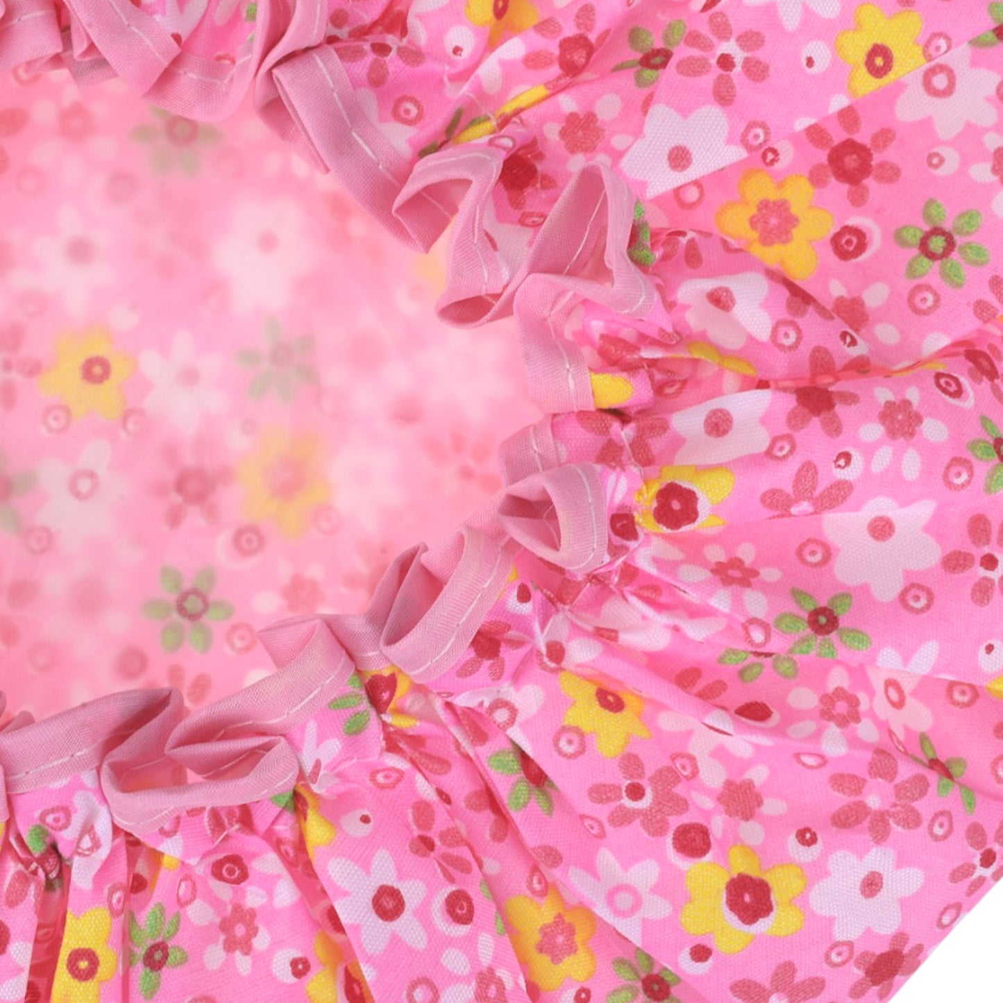 1 Pc Ditsy Floral Double Layer Shower Cap for Bathroom Red