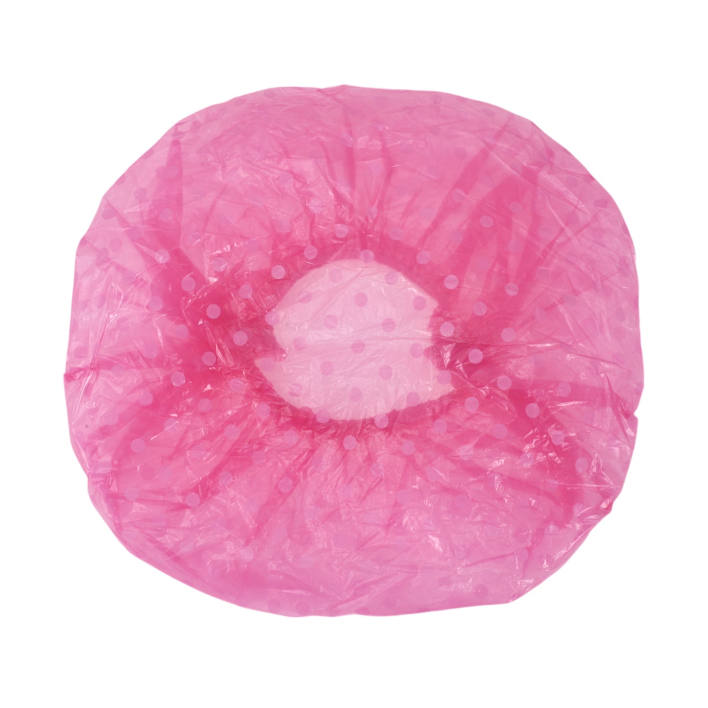 6 Pcs Disposable Polka Dots Shower Cap for Bathroom Yellow Blue