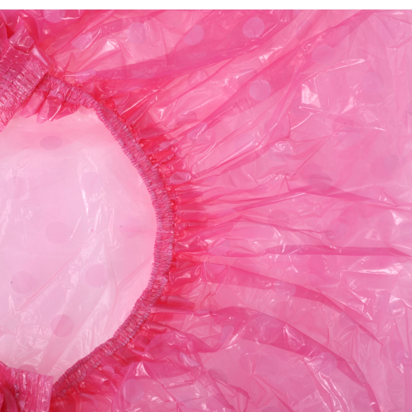 6 Pcs Disposable Polka Dots Shower Cap for Bathroom Yellow Blue