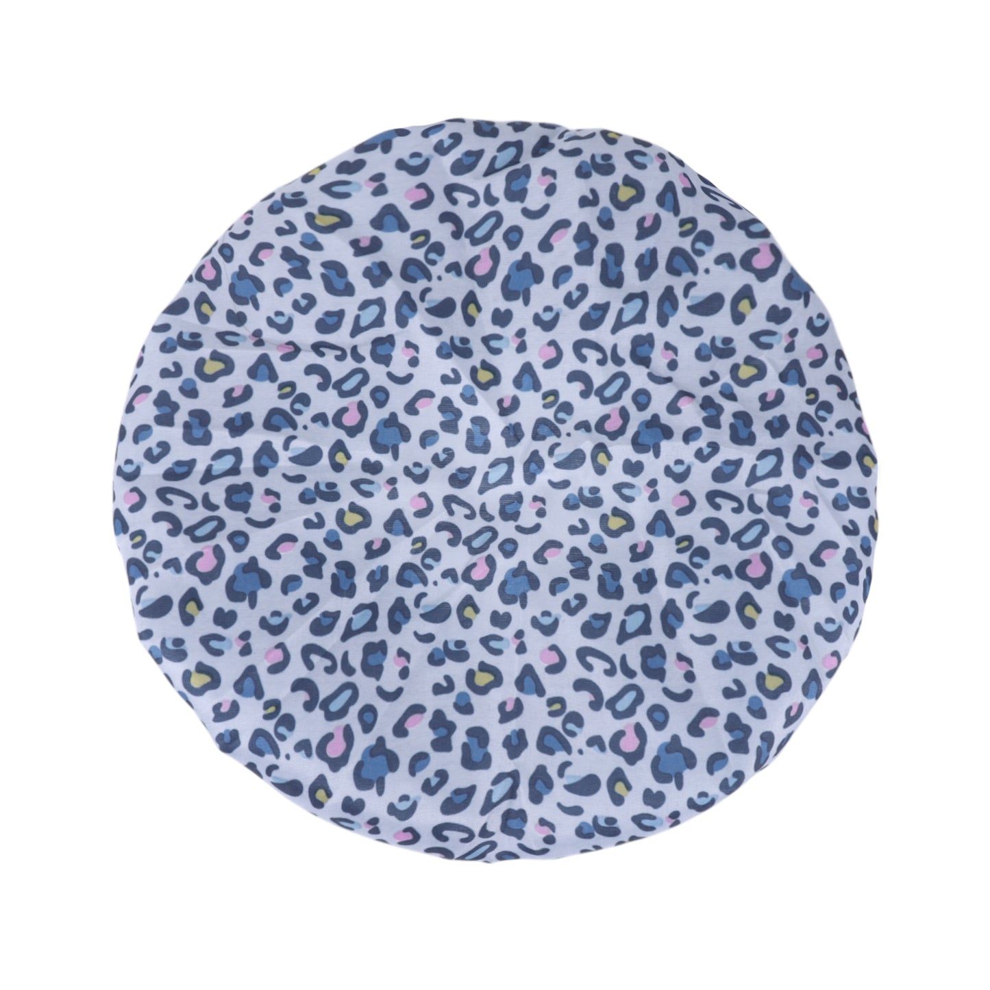 1 Pc Leopard Double Layer Shower Cap for Bathroom Purple