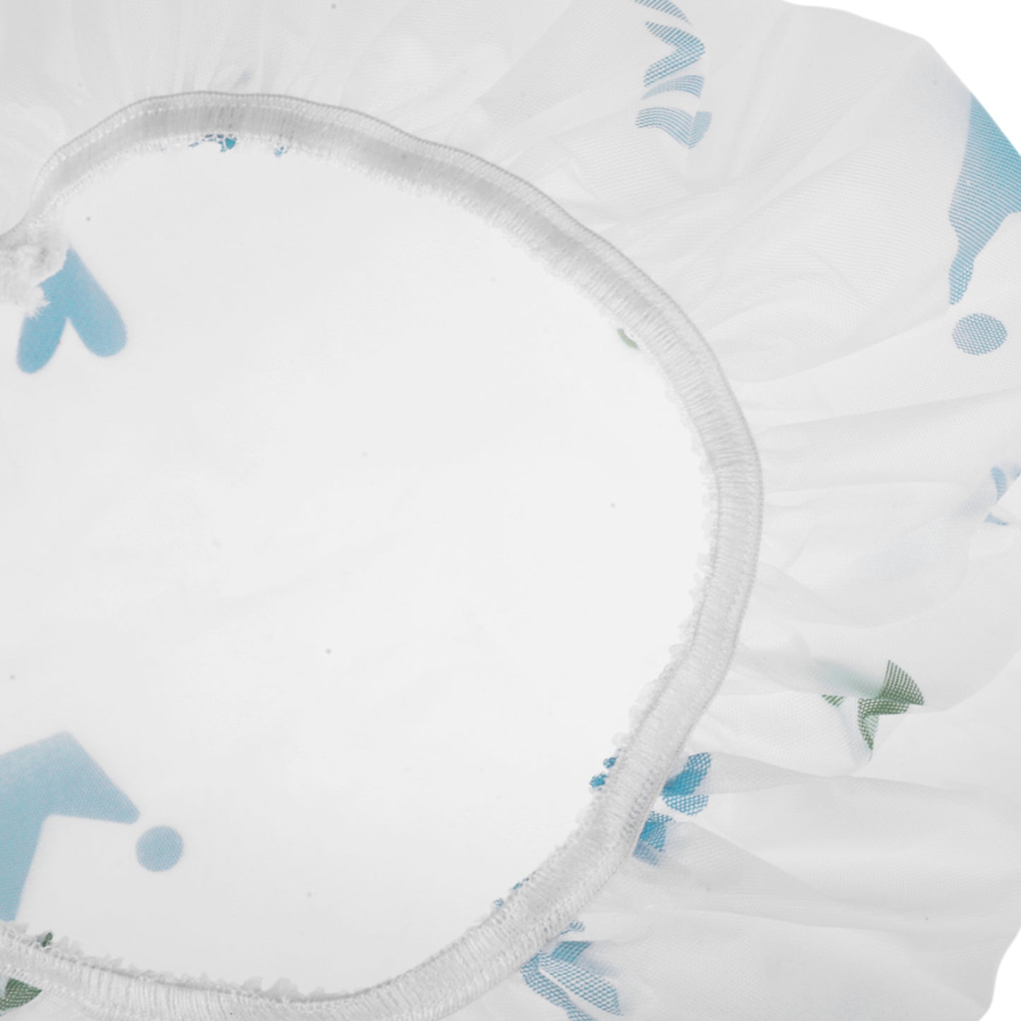 5 Pcs Crown Single Layer Shower Cap for Bathroom White