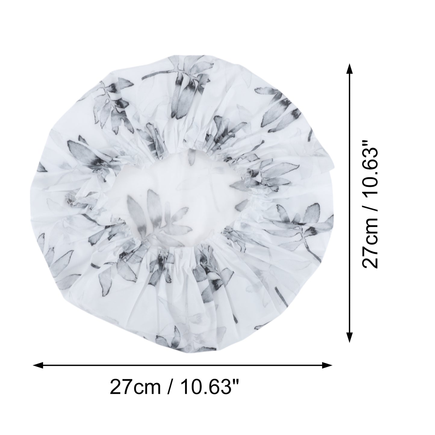 1 Pc Durable Shower Cap for Business Travel White Blue