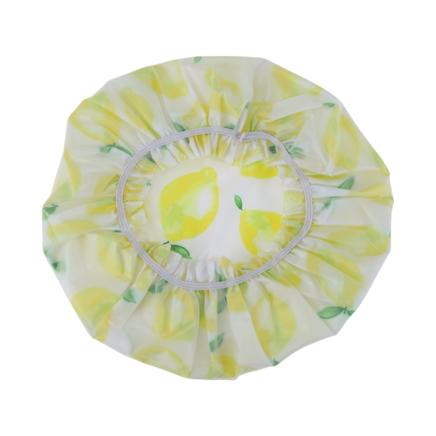 1 Pc Durable Shower Cap for Business Travel Yellow White