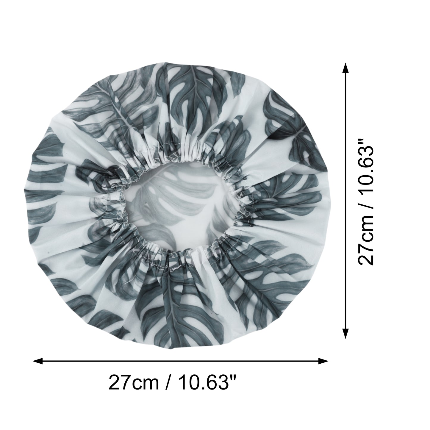 1 Pc Durable Shower Cap for Business Travel Gray