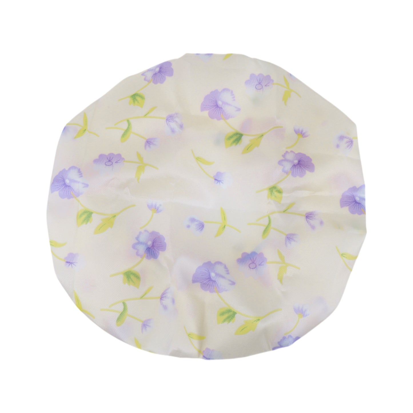 2 Pcs Durable Shower Cap for Business Travel Light Yellow