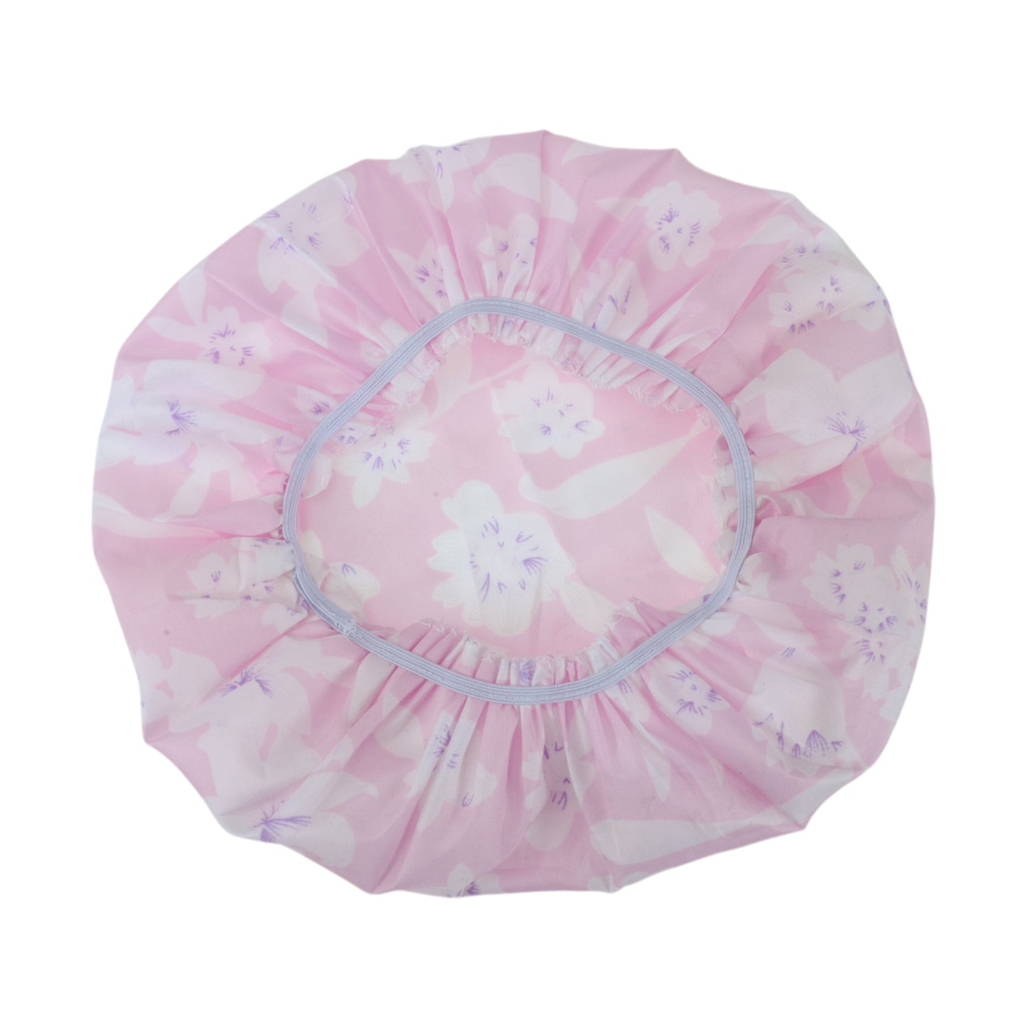 2 Pcs Durable Shower Cap for Business Travel Pink