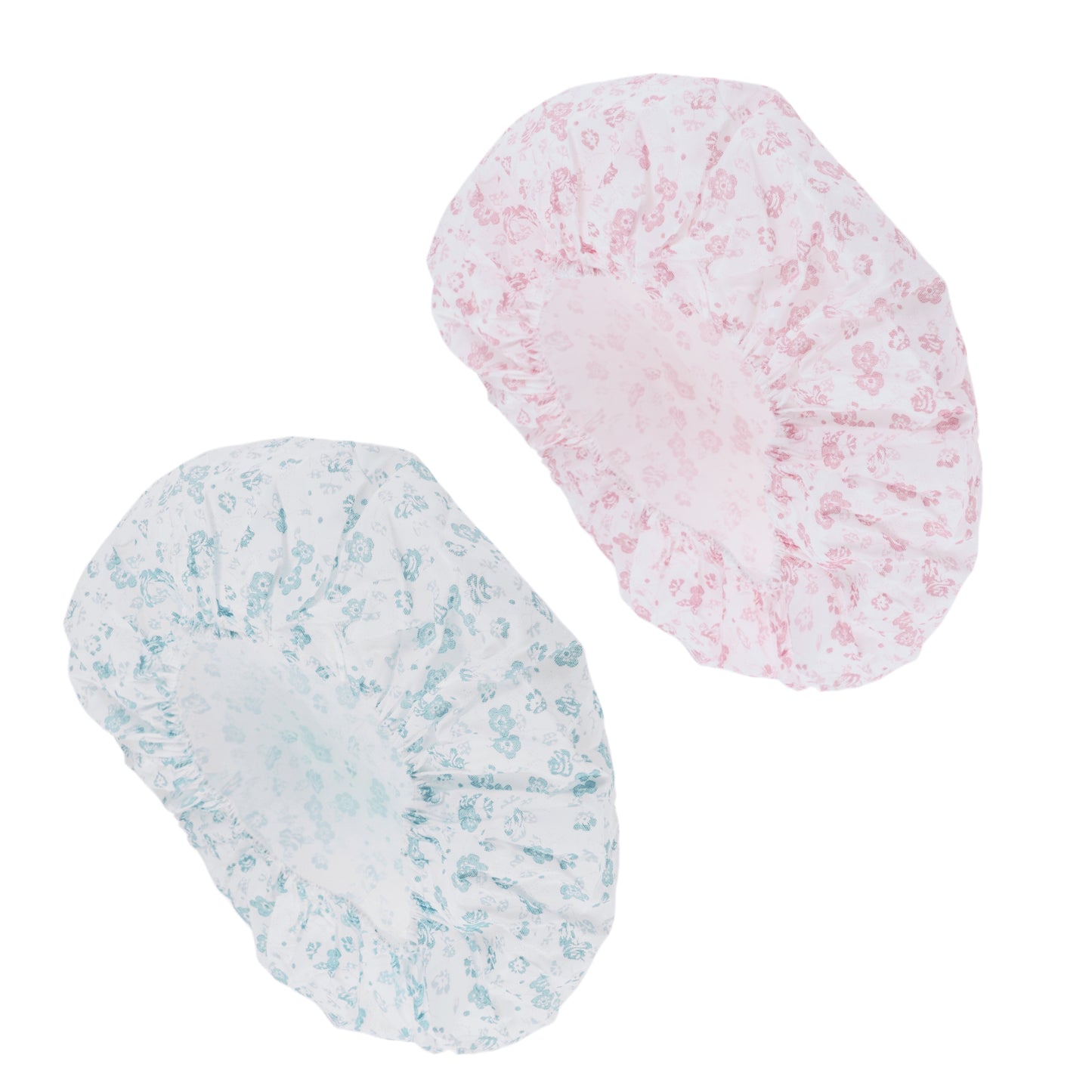2 Pcs Durable Shower Cap for Business Travel Red Green