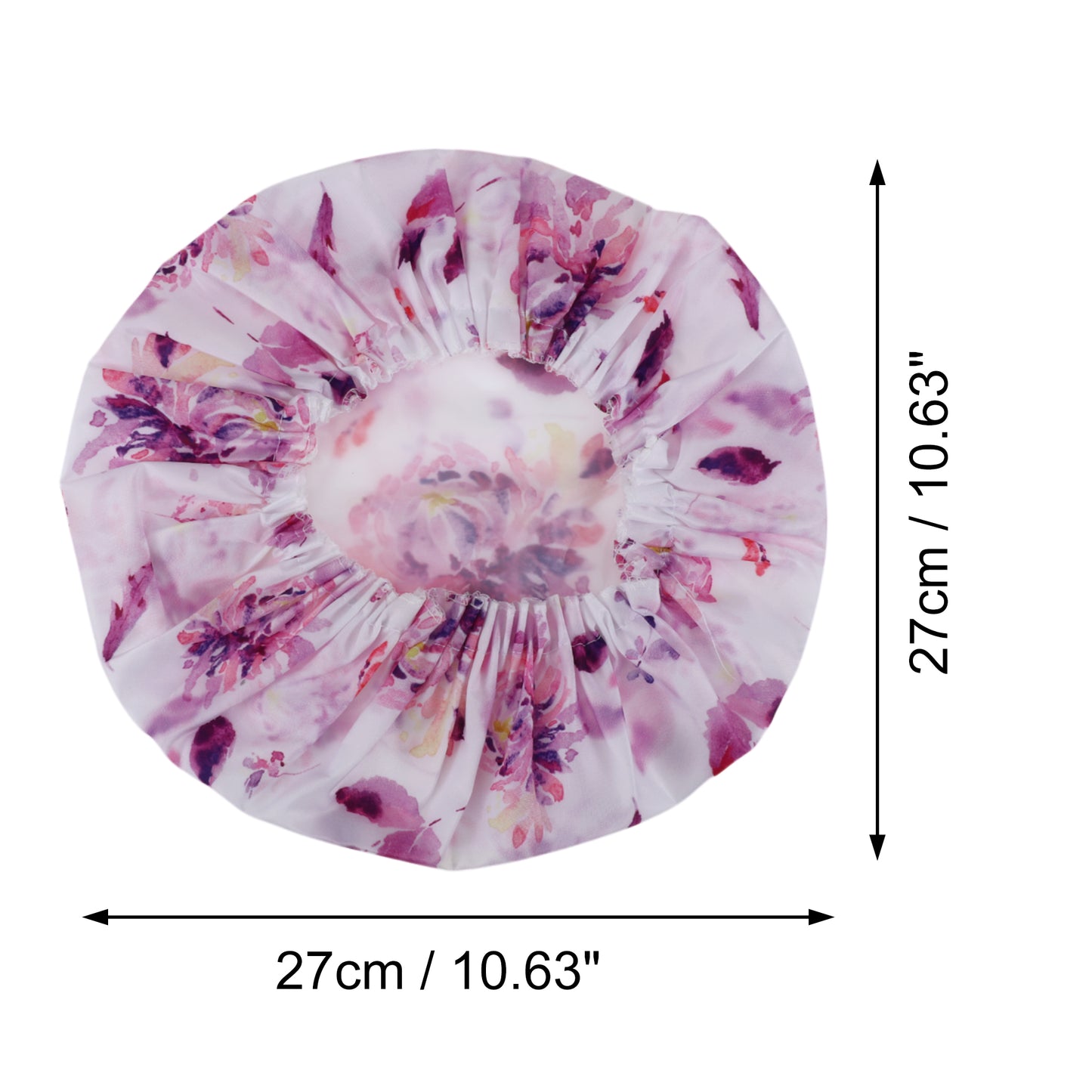1 Pc Durable Shower Cap for Business Travel White Purple