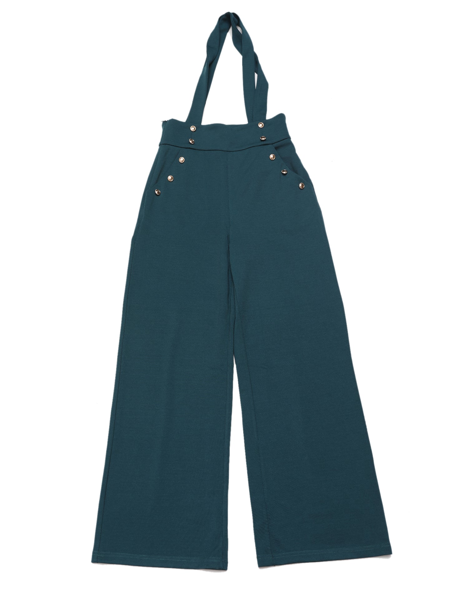 Women's Casual Office Overall Adjustable Straps Wide Leg Suspenders Jumpsuits