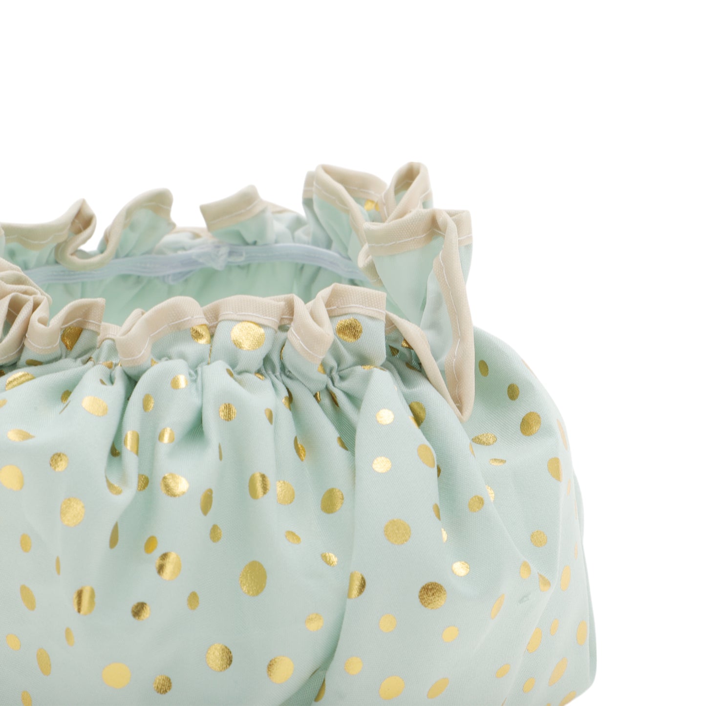 1 Pc Reusable Dots Shower Cap for Shower Light Green