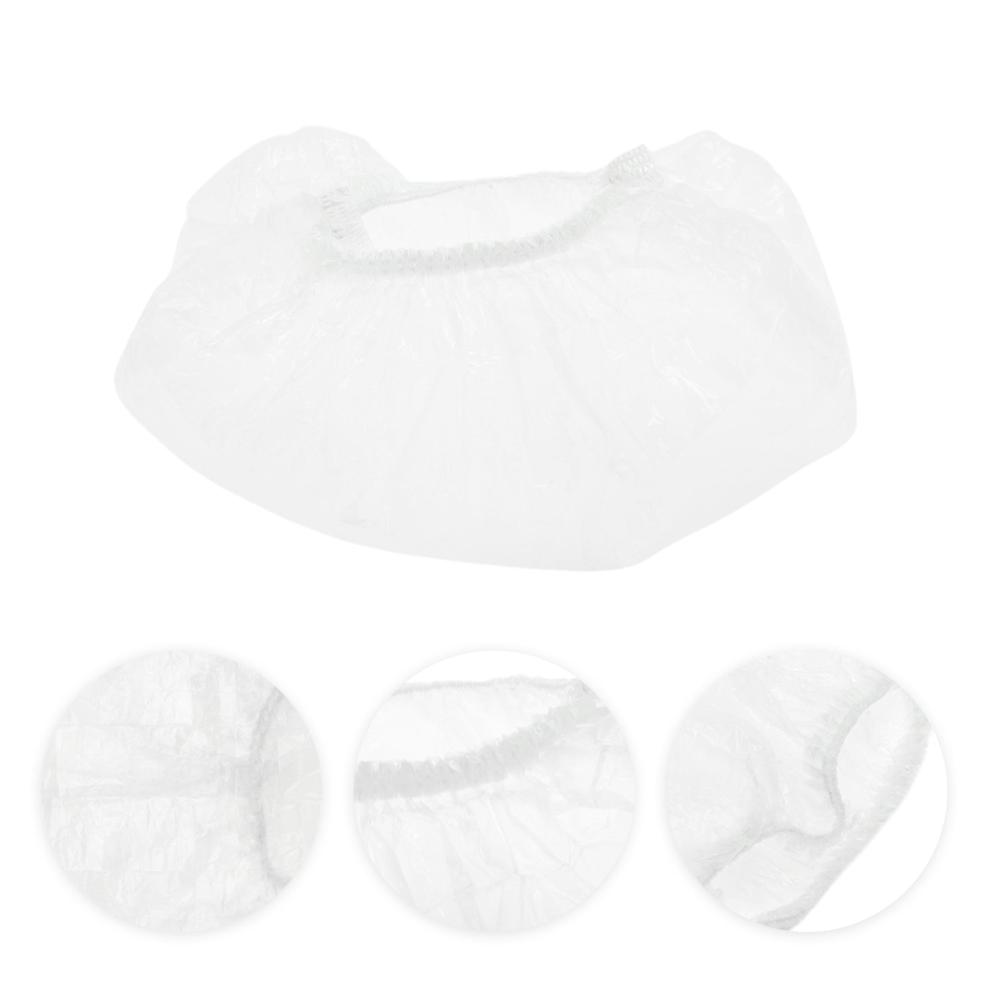 100 Pcs Set Disposable Multifunction Shower Cap for Shower Clear