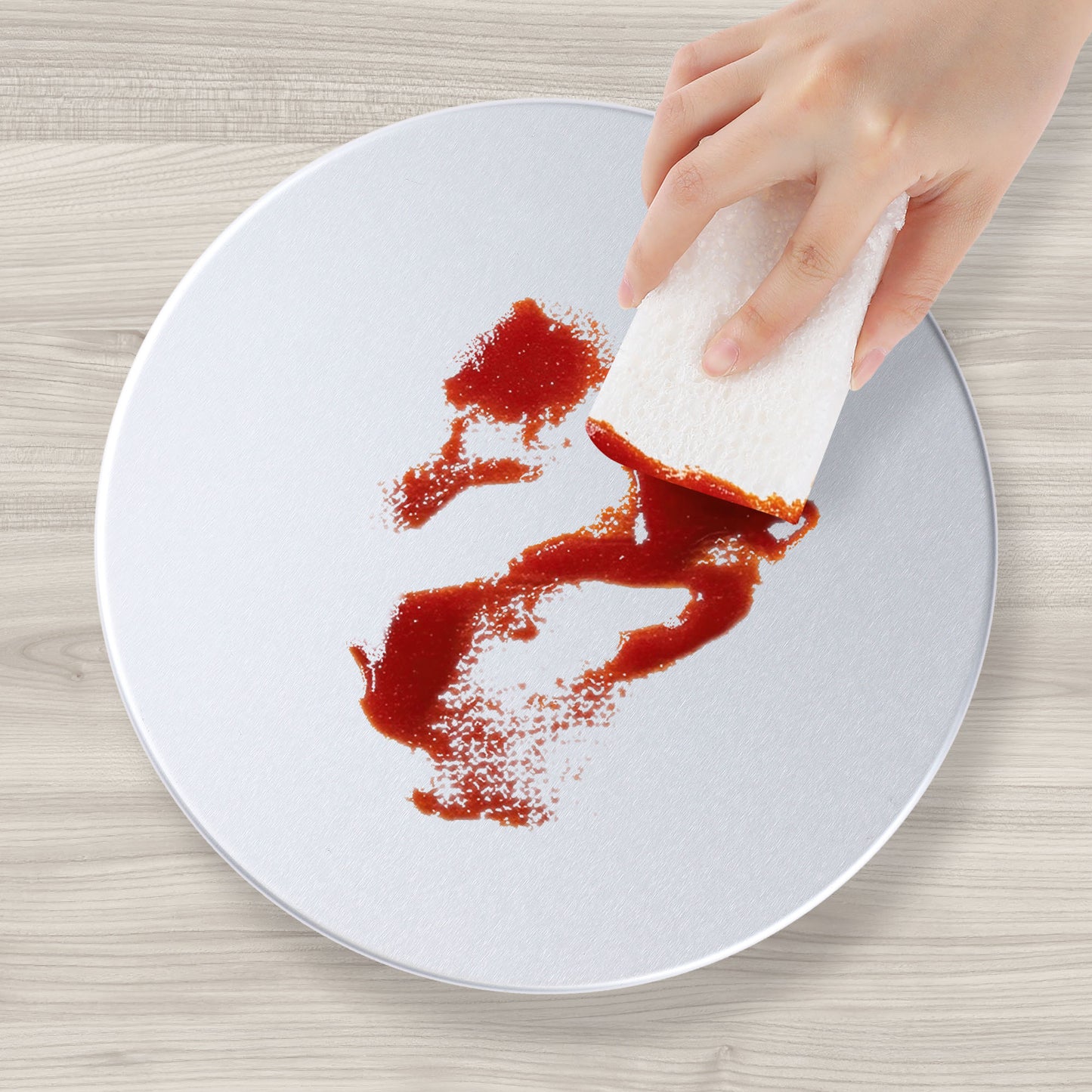Baking Sheet Pan Set of 2, Warp-Resistant Nonstick Round Cake Pan