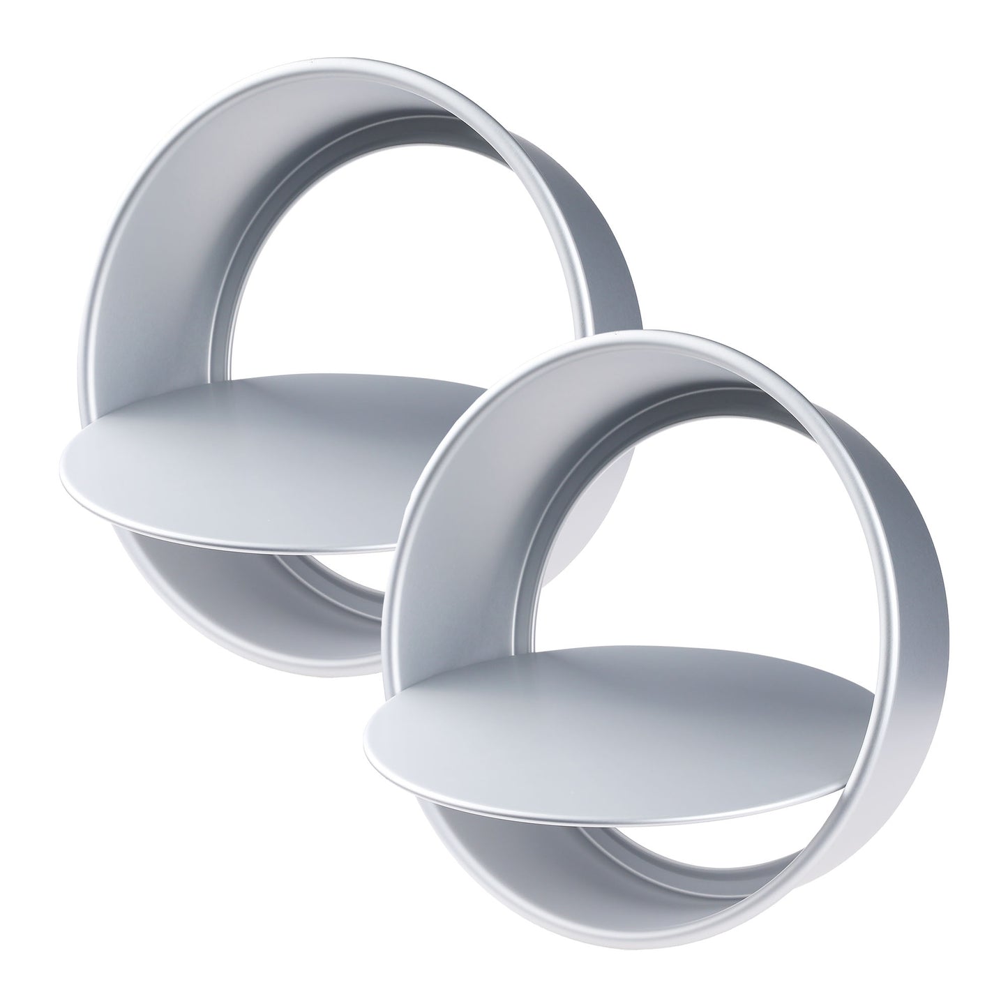 Baking Sheet Pan Set of 2, Warp-Resistant Nonstick Round Cake Pan