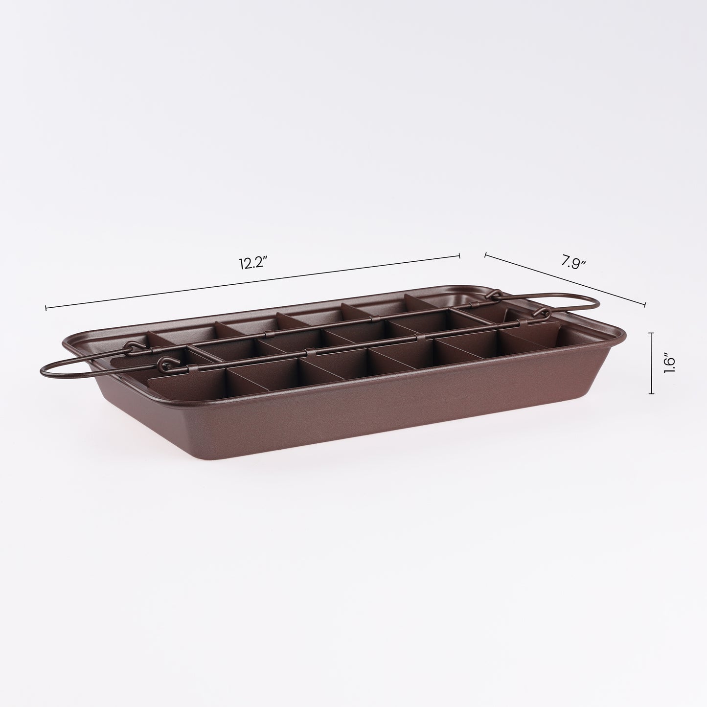 Brownie Pan with Dividers Non-stick, Durable Stainsteel, Cake Pan for Making Brownie Bites