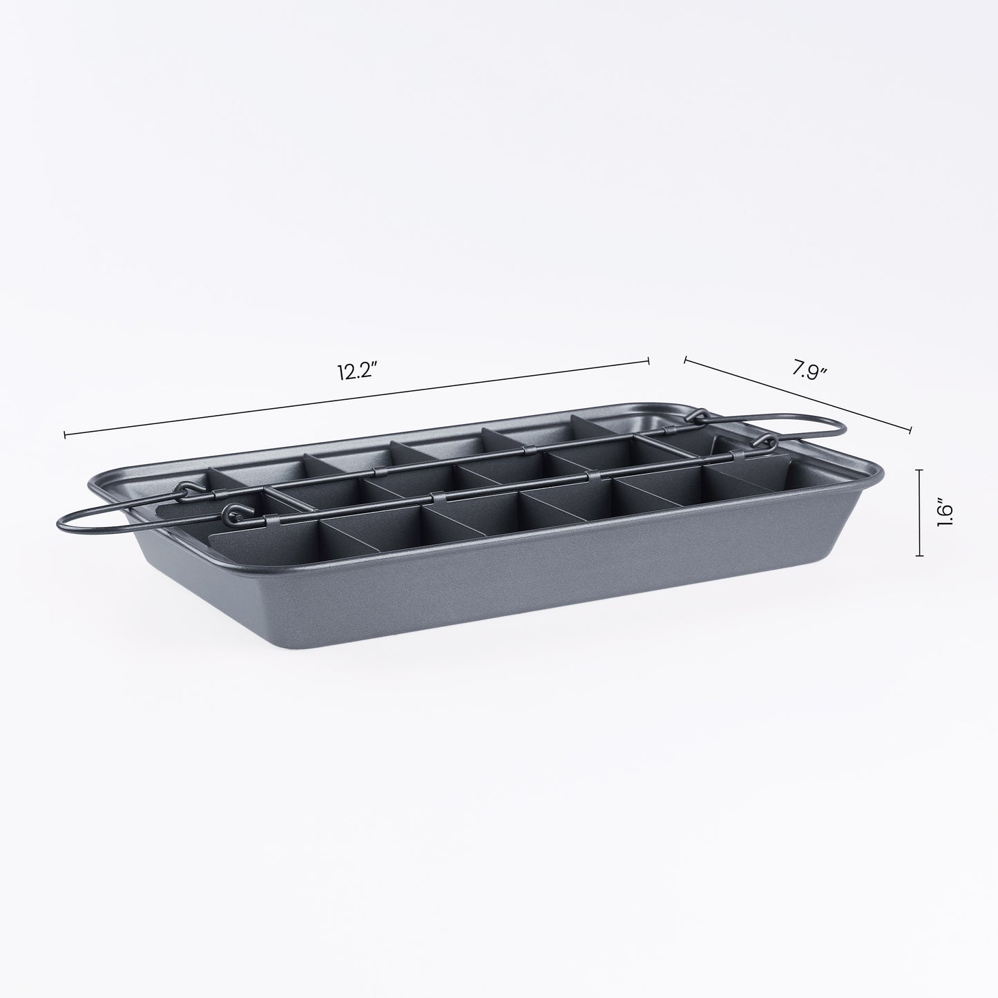 Brownie Pan with Dividers Non-stick, Durable Stainsteel, Cake Pan for Making Brownie Bites