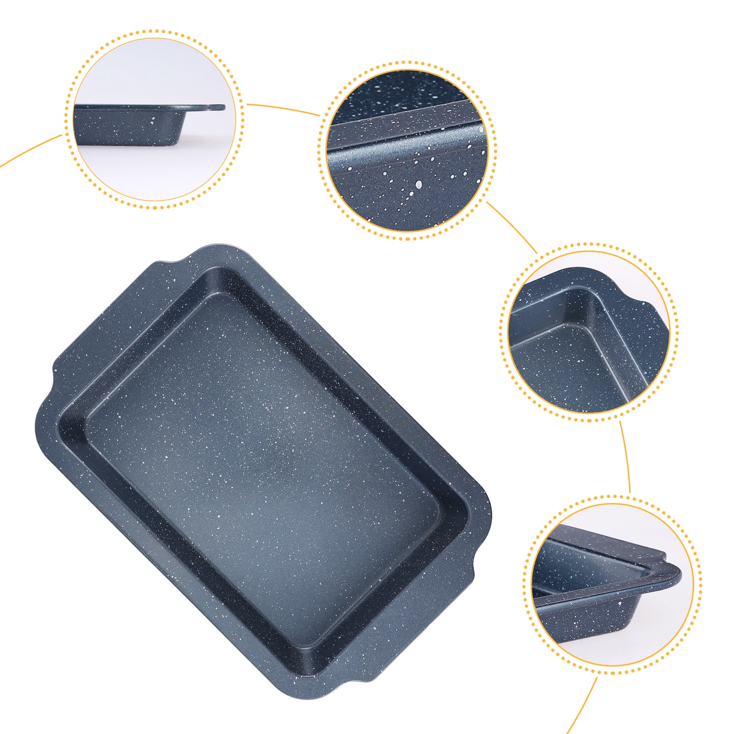Bandeja para hornear de 3 piezas, bandejas para galletas para cocinar en el horno, molde para pasteles antiadherente duradero y resistente a la deformación