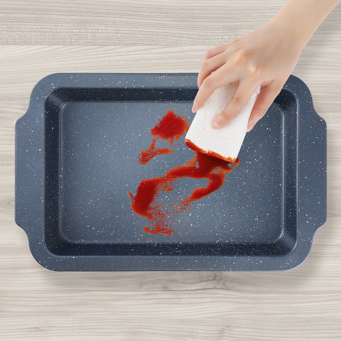 Bandeja para hornear de 3 piezas, bandejas para galletas para cocinar en el horno, molde para pasteles antiadherente duradero y resistente a la deformación