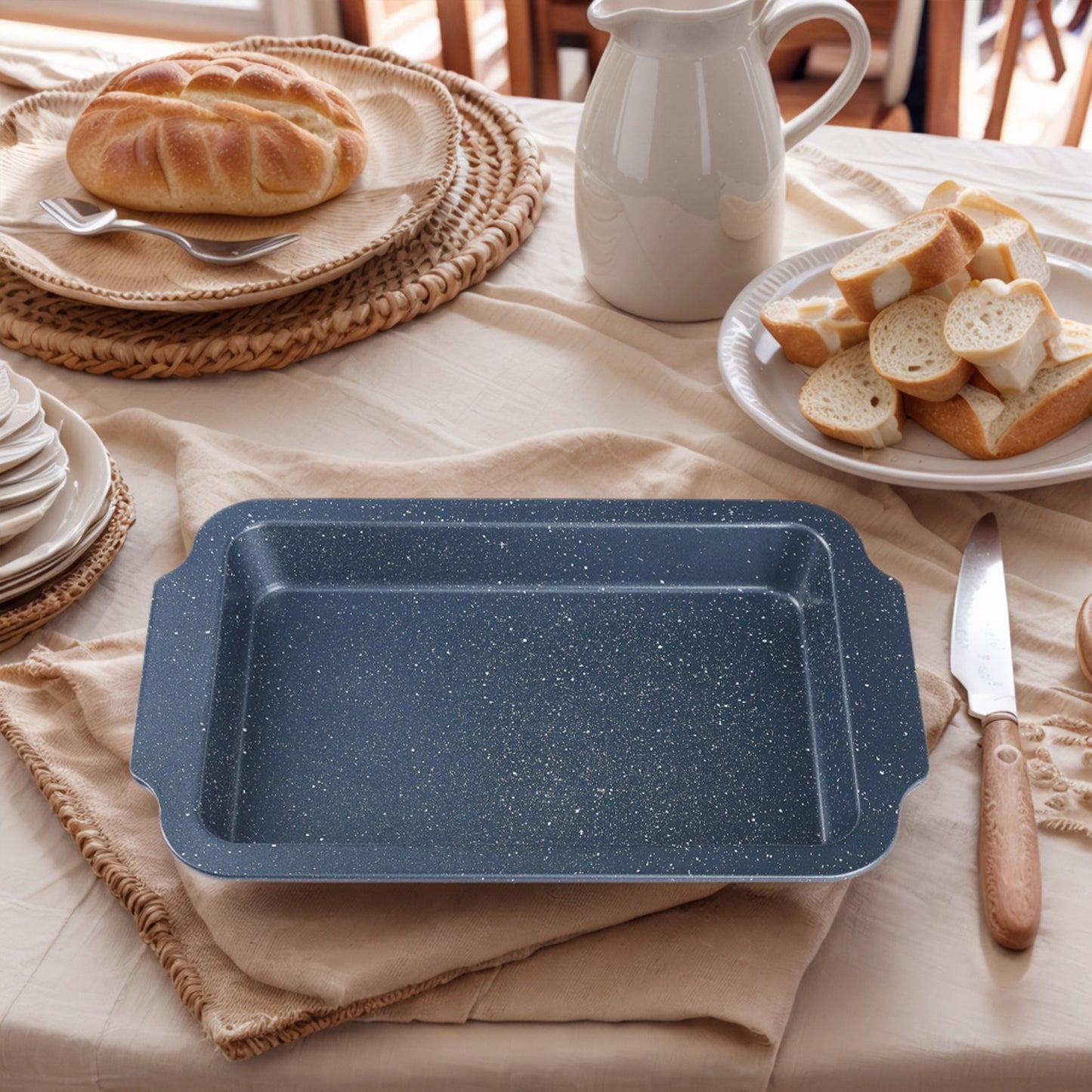 Bandeja para hornear de 3 piezas, bandejas para galletas para cocinar en el horno, molde para pasteles antiadherente duradero y resistente a la deformación