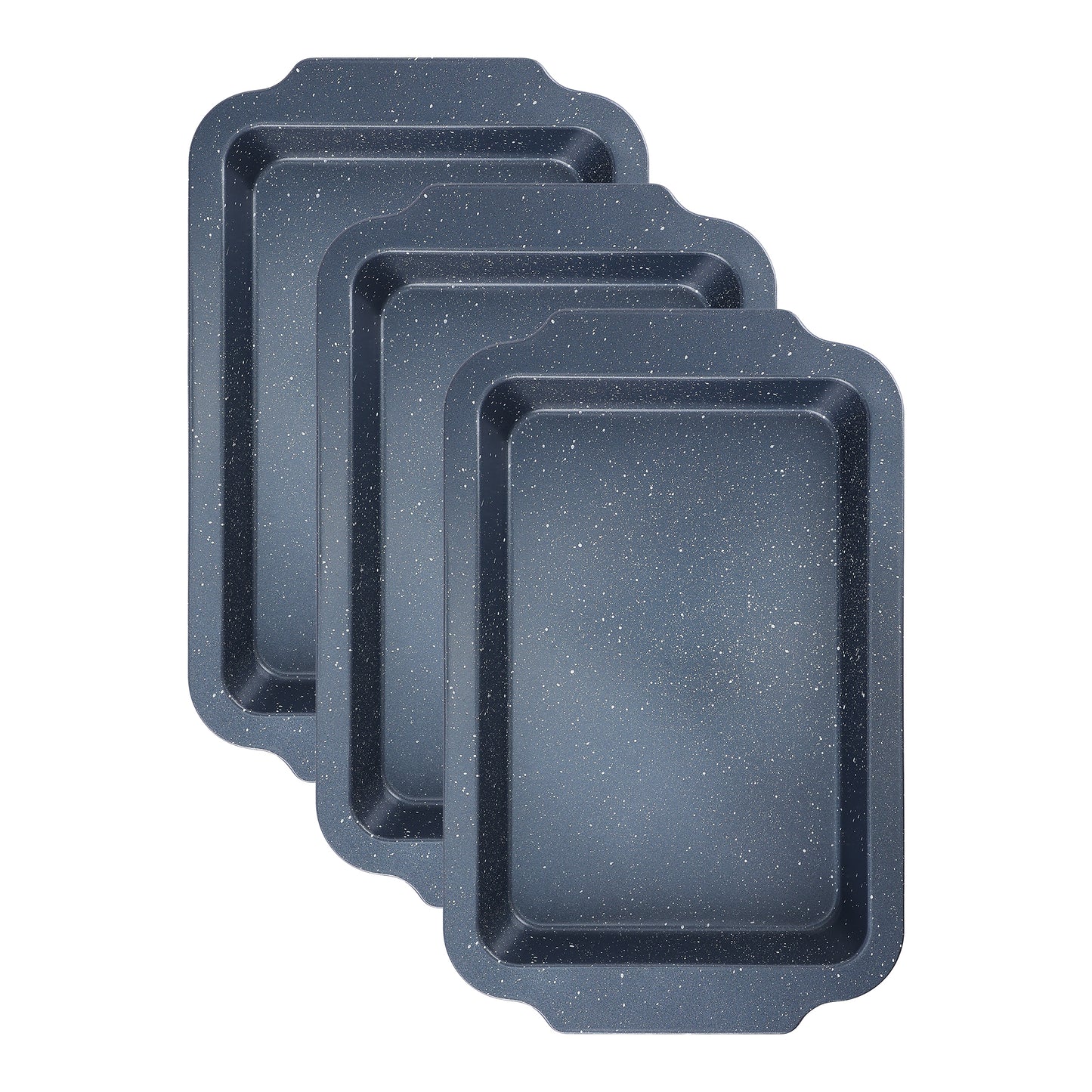 Bandeja para hornear de 3 piezas, bandejas para galletas para cocinar en el horno, molde para pasteles antiadherente duradero y resistente a la deformación