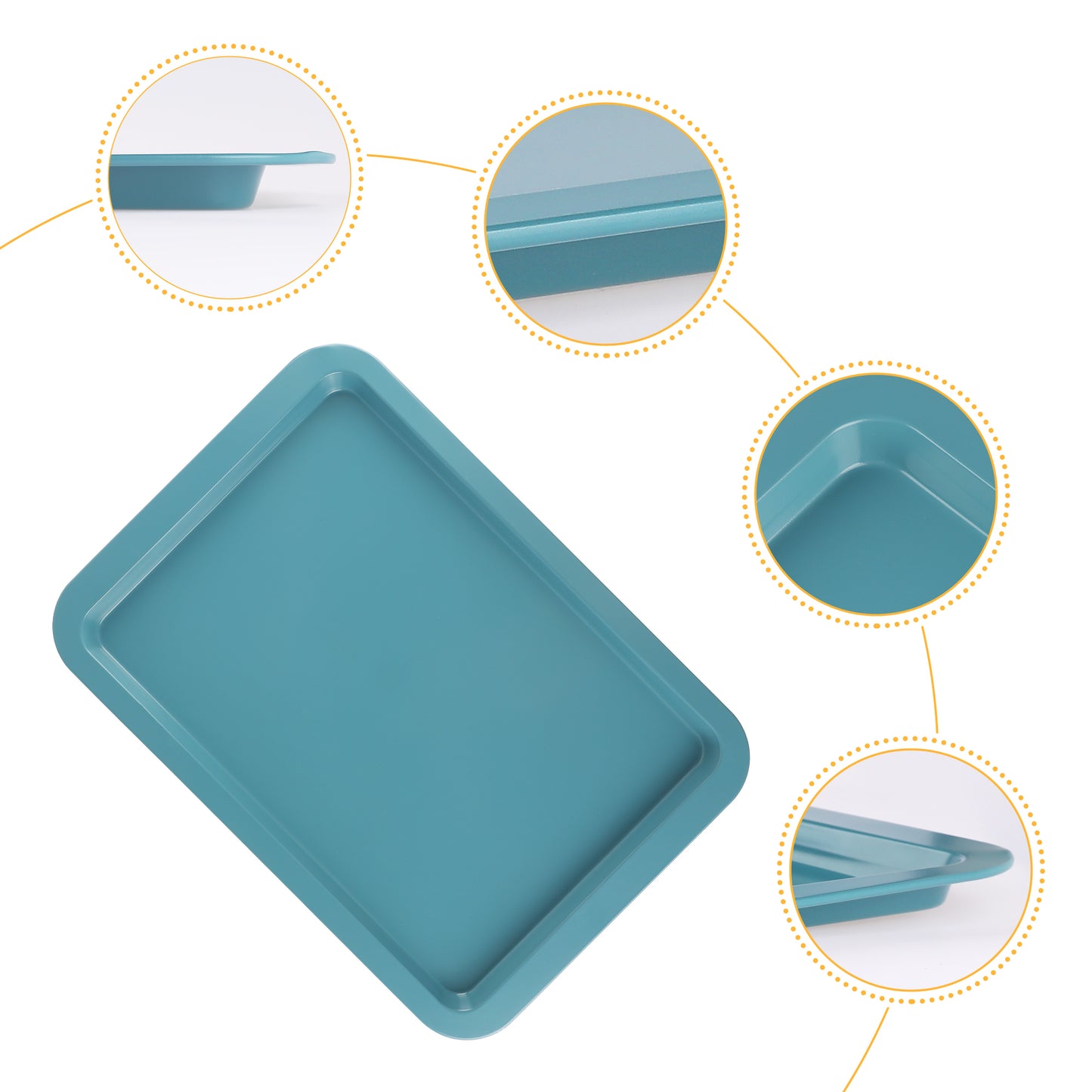 Baking Sheet Pan, Cookie Sheets for Oven Cooking, Warp Resistant Nonstick Cake Pan