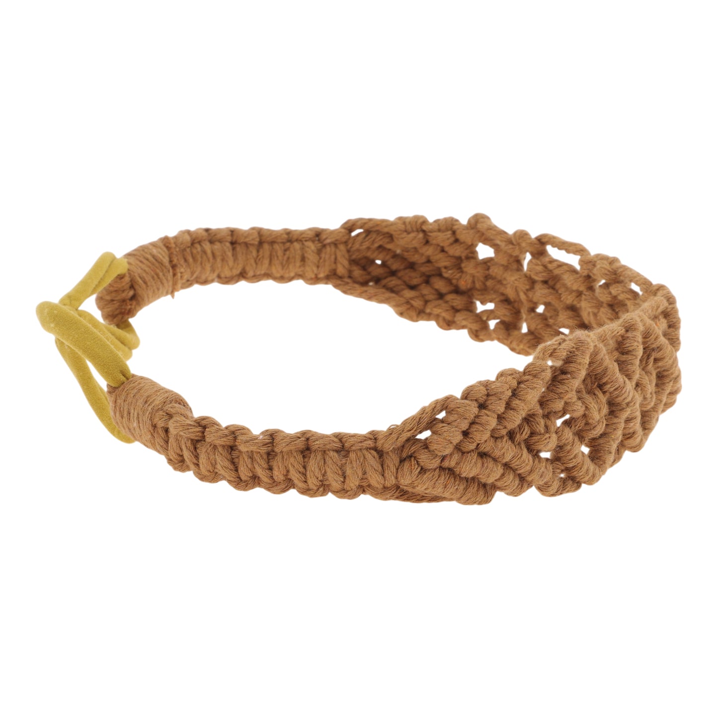 Diademas de rombos tejidas a mano para mujer, color caramelo, 1 unidad