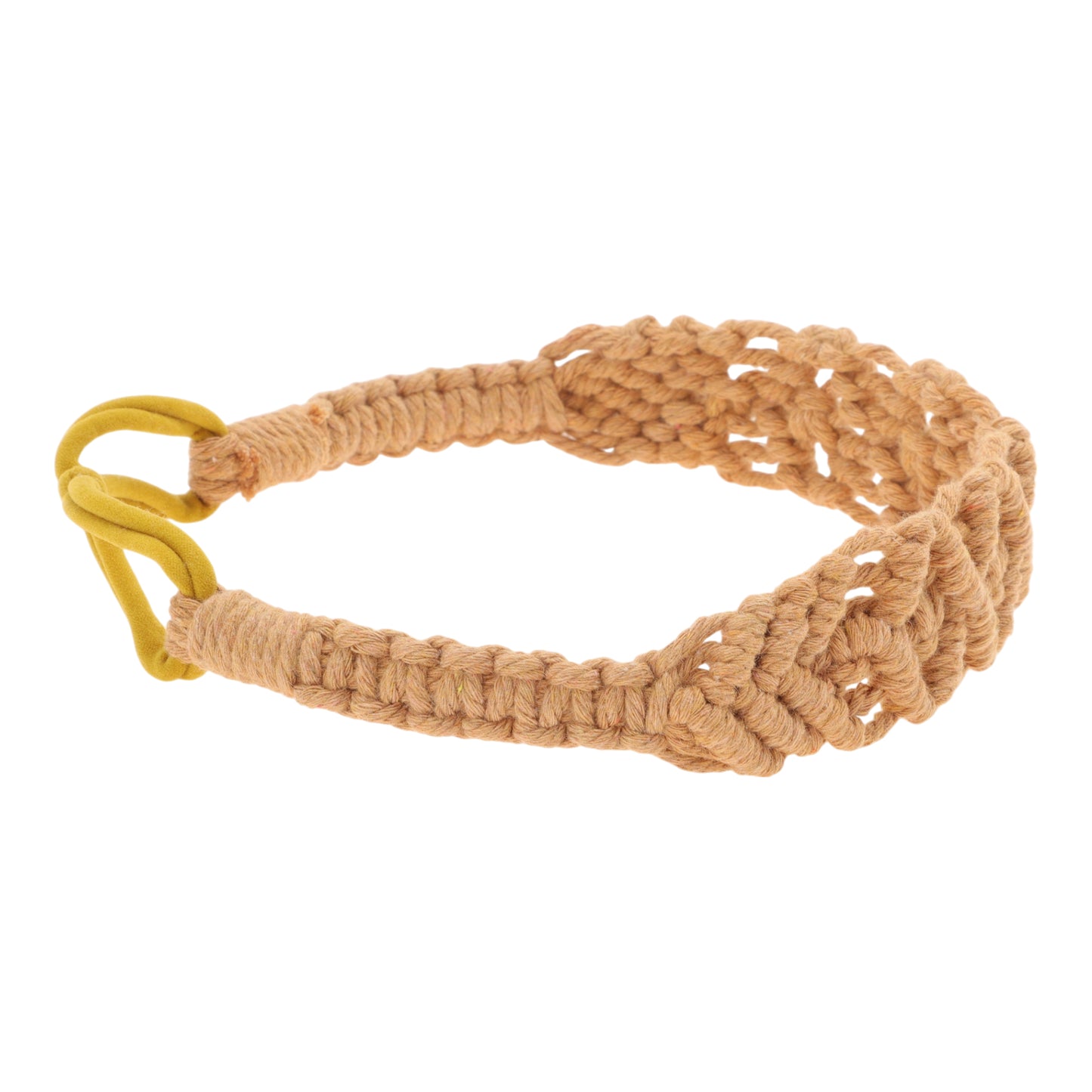 Diademas de rombos tejidas a mano para mujer, color marrón, 1 unidad