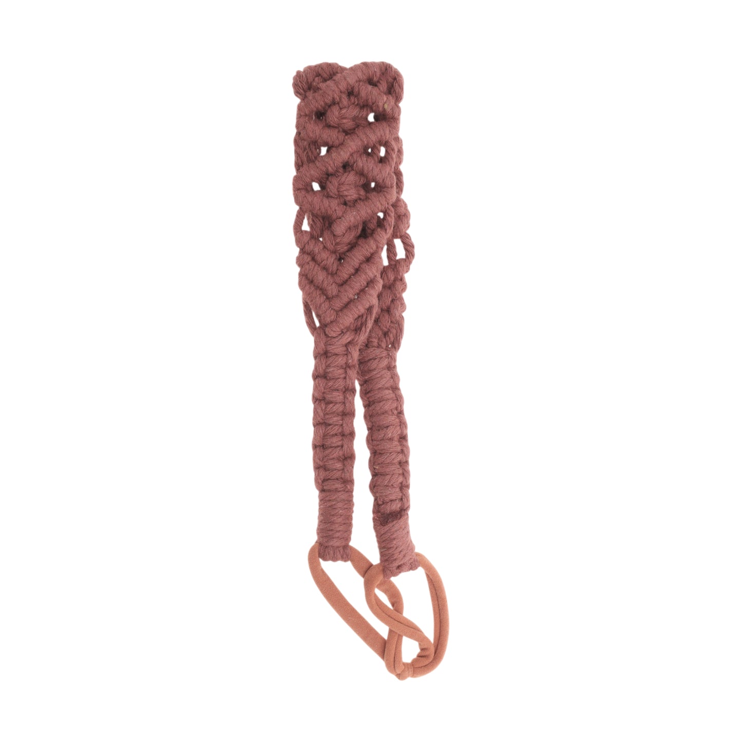 Hand-woven Argyle Headbands for Women Rust Red 1 Pc